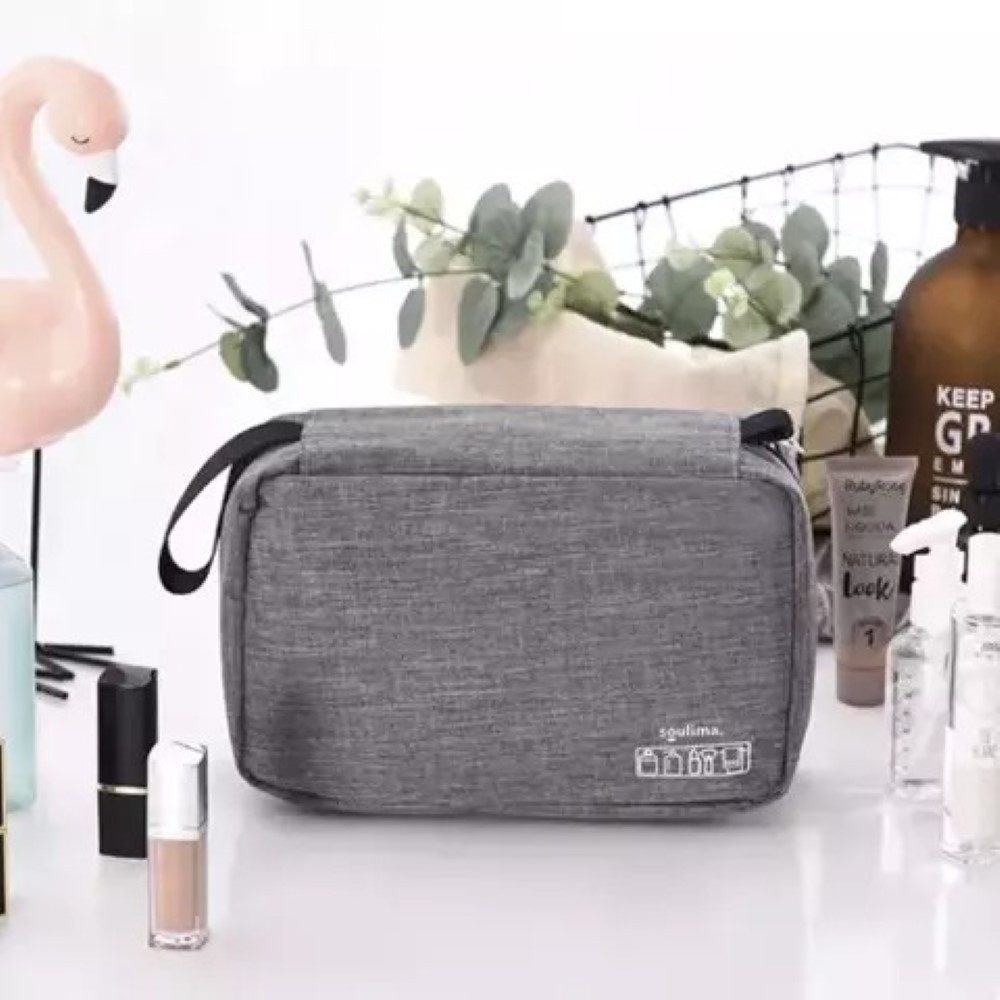 soulima Kulturbeutel Kulturbeutel Kulturtasche Kosmetiktasche Ideal für Unterwegs (Kulturbeutel Kosmetiktasche Set, 1x Kulturbeutel Ideal für Reisen oder Sport), Wasserdichtes Material, praktischer Haken