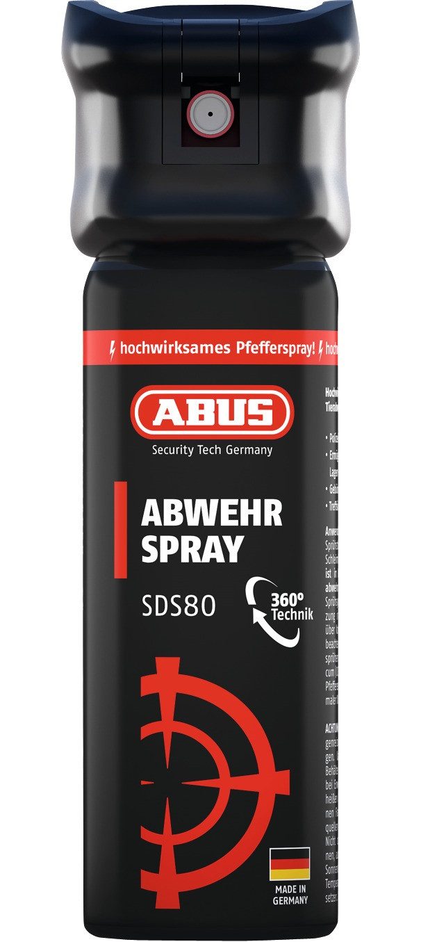 ABUS Camping-Gas ABUS Abwehrspray SDS80 zur Selbstverteidigung bei Tierangriffen