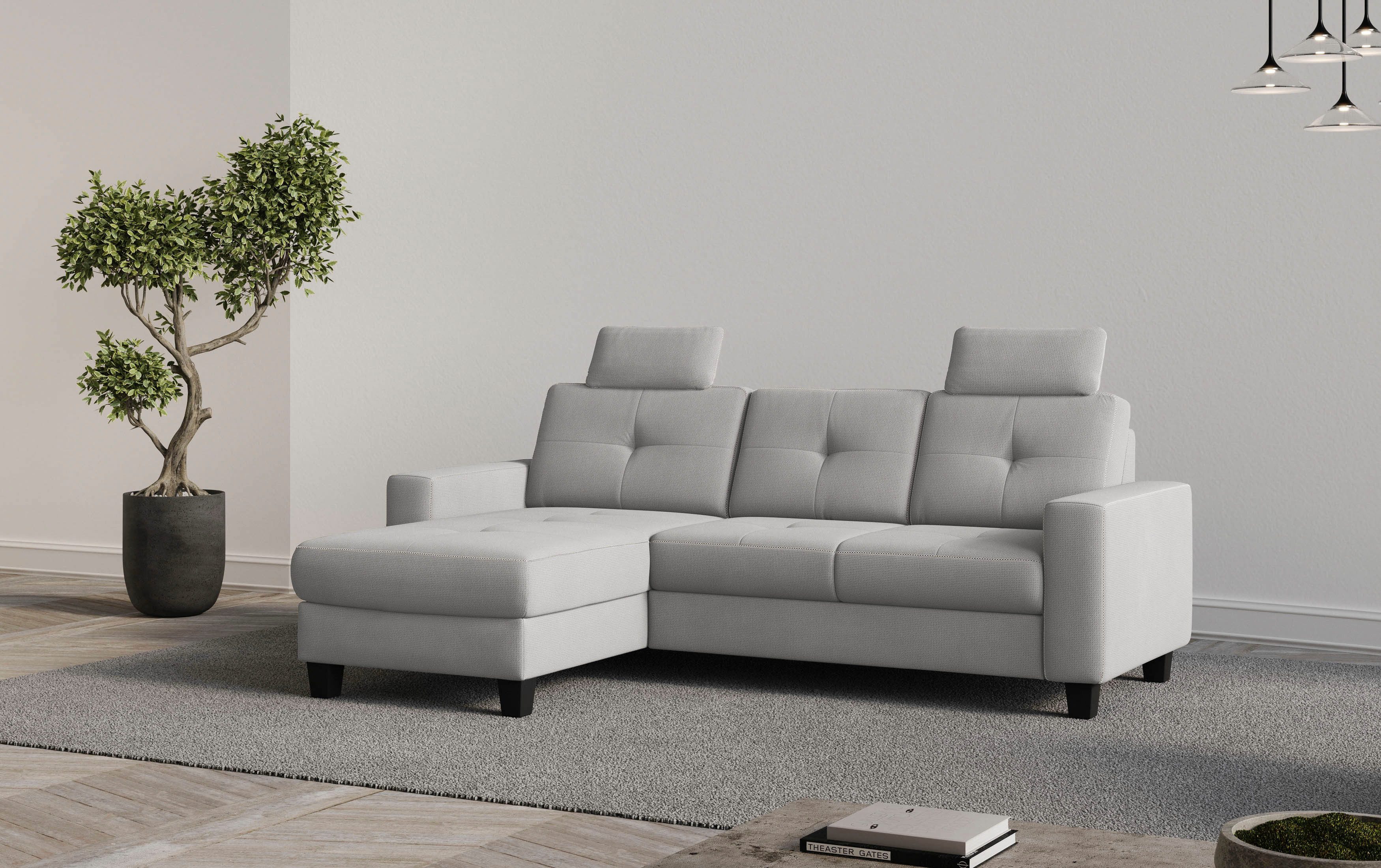OTTO home Ecksofa Varese, wahlweise mit Schlaffunktion und Bettkasten