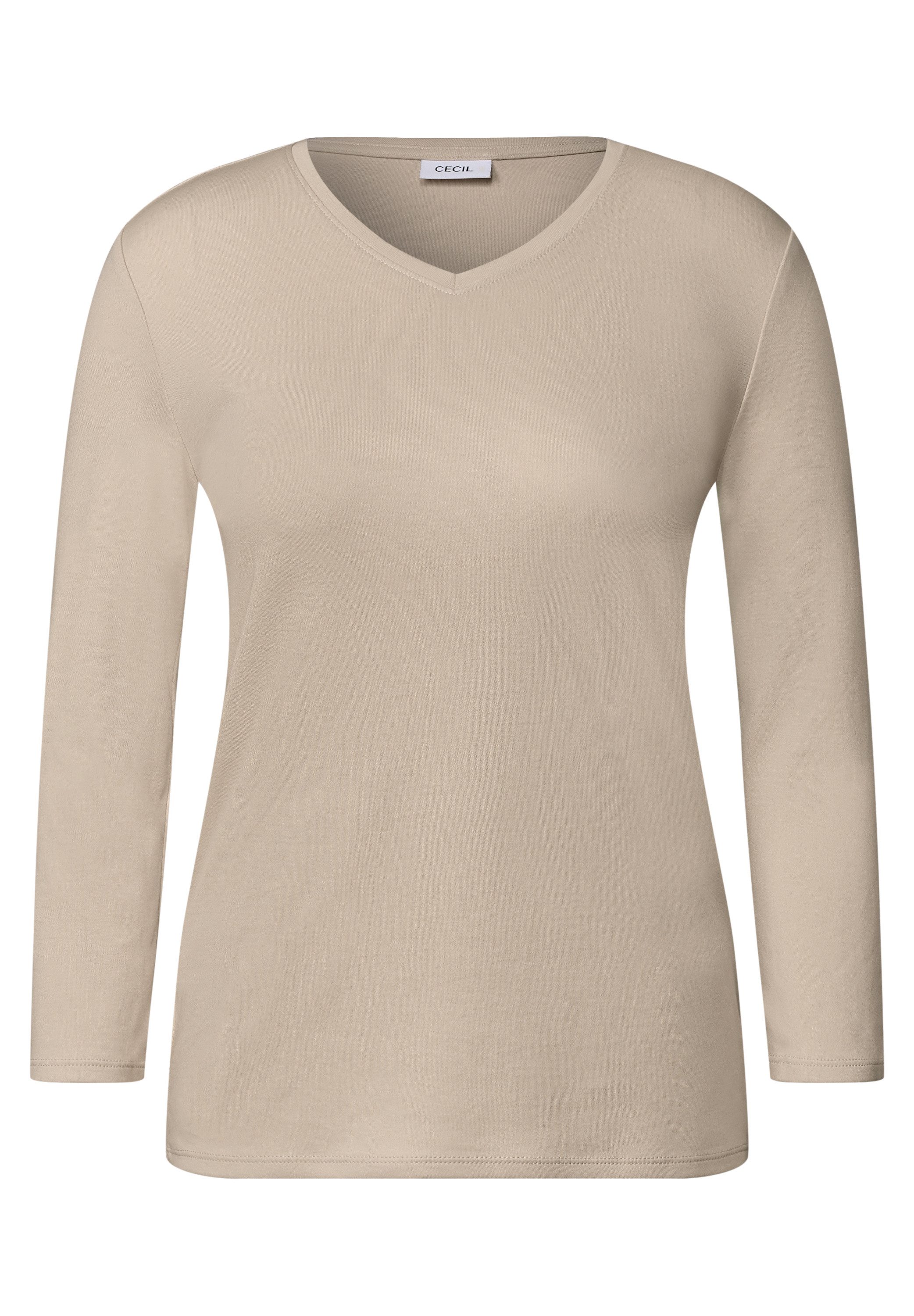 CECIL V-Shirt aus reiner Baumwolle – Bild 4 von 5
