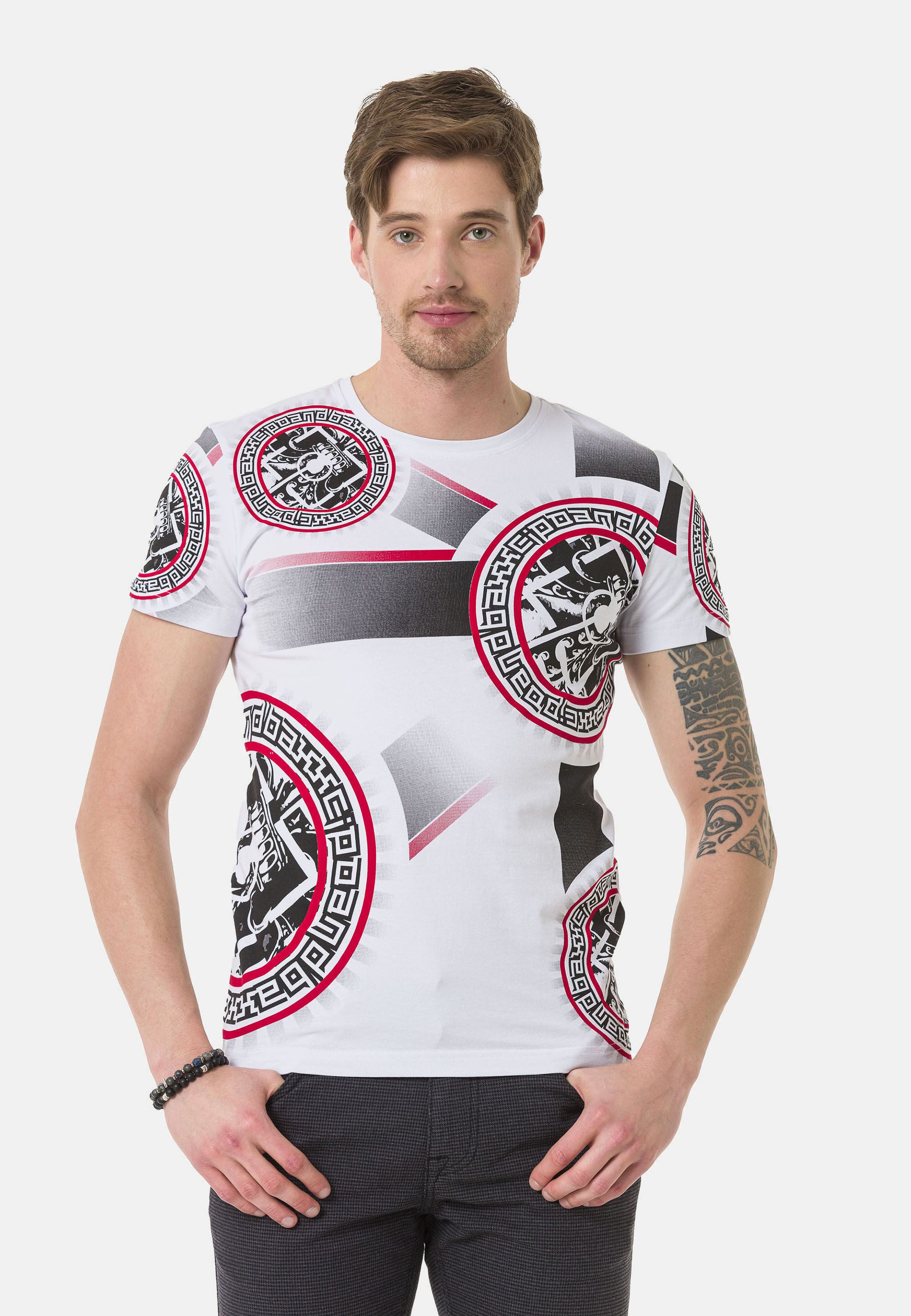 Cipo & Baxx T-Shirt T-Shirt Frontprint günstig online kaufen