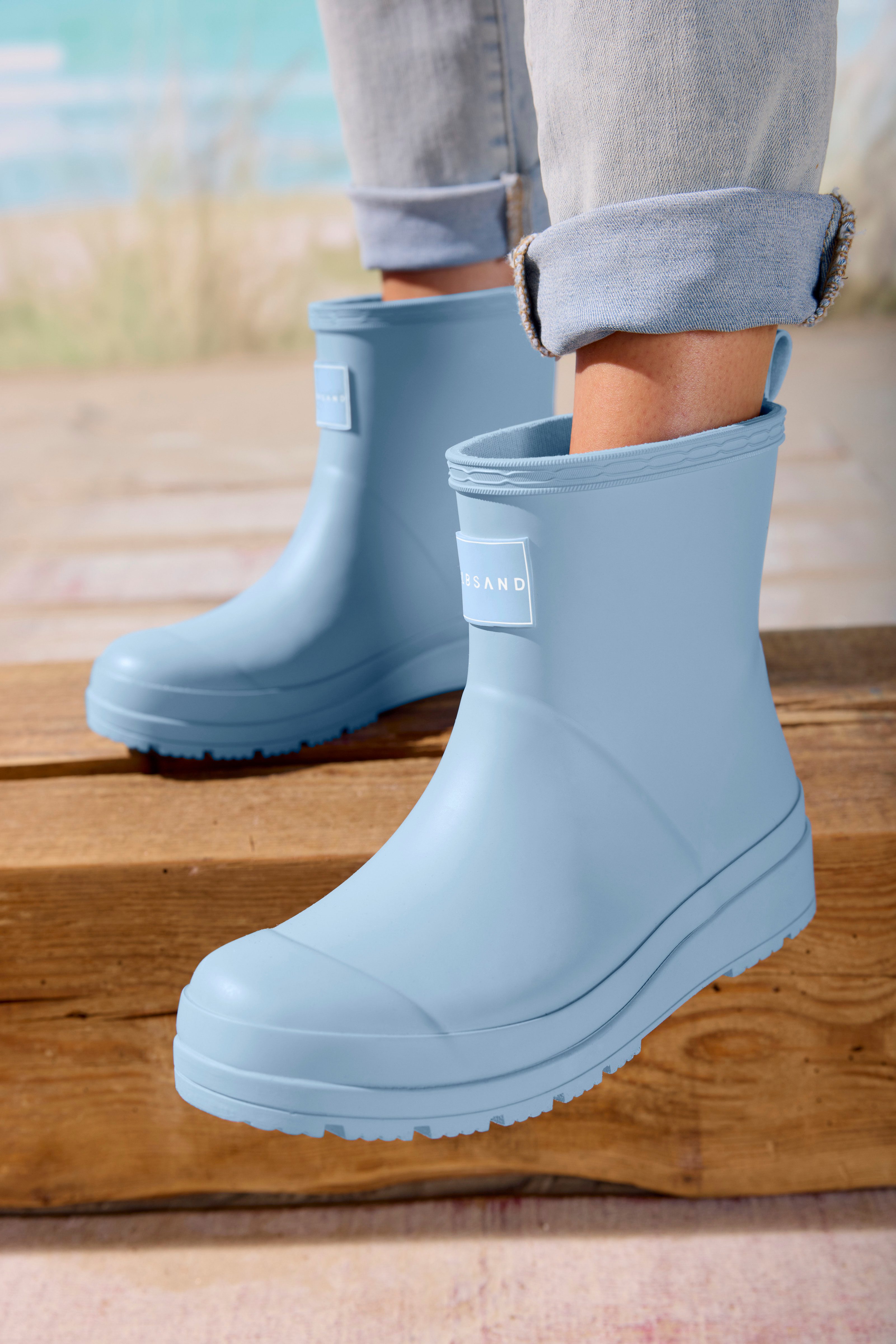 Elbsand Boots, Gummistiefel, Schlupfstiefel Gummistiefelette aus wasserdichtem Material