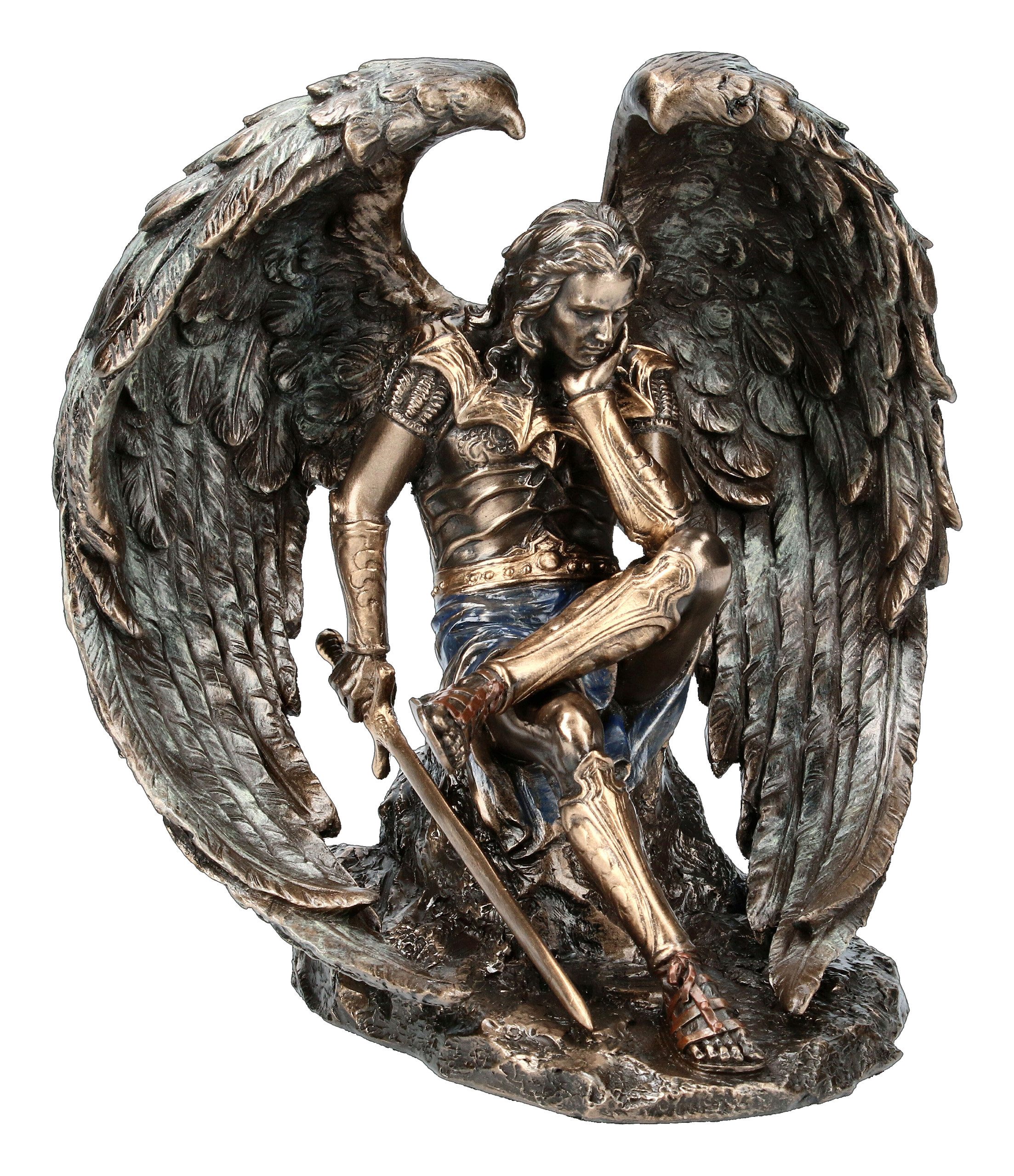 Figuren Shop GmbH Dekofigur Gefallener Engel - Luzifer Figur - Fantasy Deko