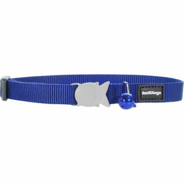 Red Dingo Katzen-Halsband “Halsband für Katzen – Unifarben – Dunkelblau”, Nylon