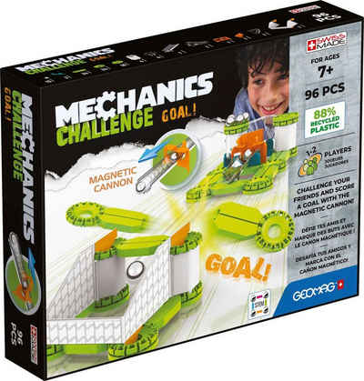 Geomag™ Magnetspielbausteine GEOMAG™ Mechanics, Recycled Challenge Goal!, (96 St), aus recyceltem Material