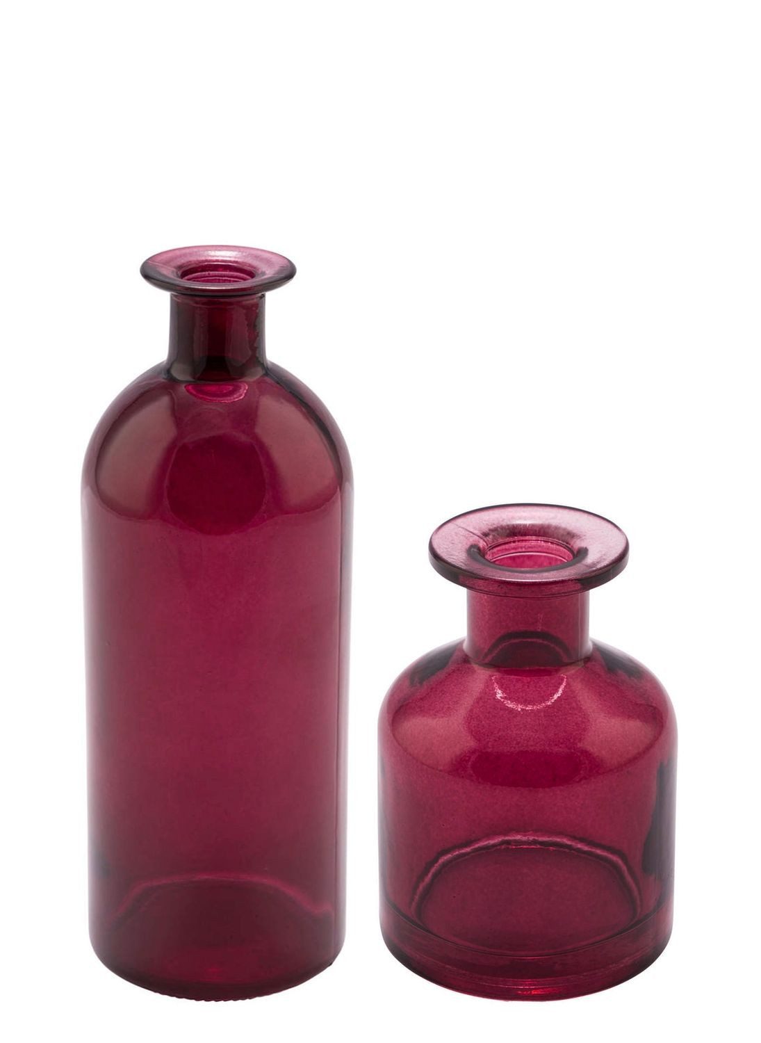 ZauberDeko Tischvase Vase Bordeaux Beere Glas günstig online kaufen