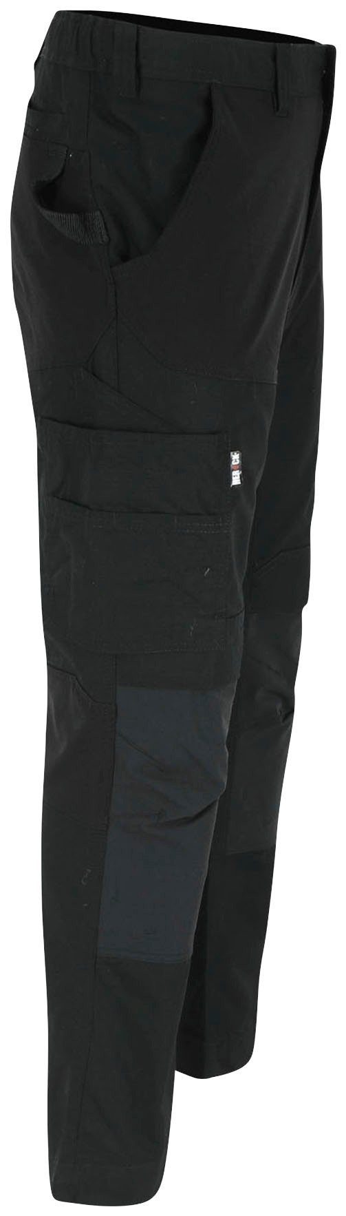 SHORTLEG und Hoses Multi-Pocket, schwarz feste Arbeitshose Hector 2 Kurzgröβe, 4-Wege-Stretch-Teile Herock Nageltaschen