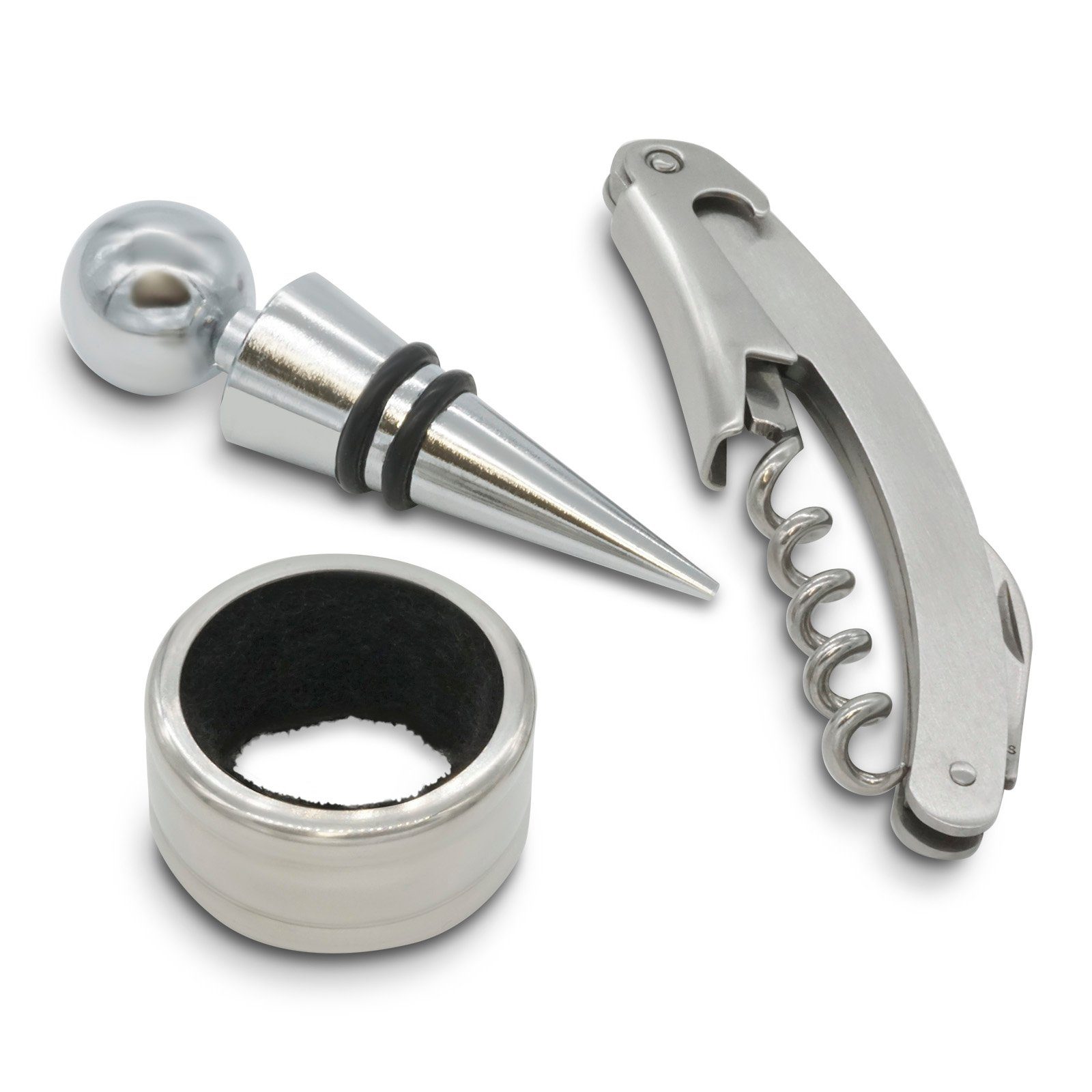 SO-TECH® Aufbewahrungssystem 4-tlg. Weinset Sommelier-Set - Dekantier-Set Weingarnitur, Geschenkset