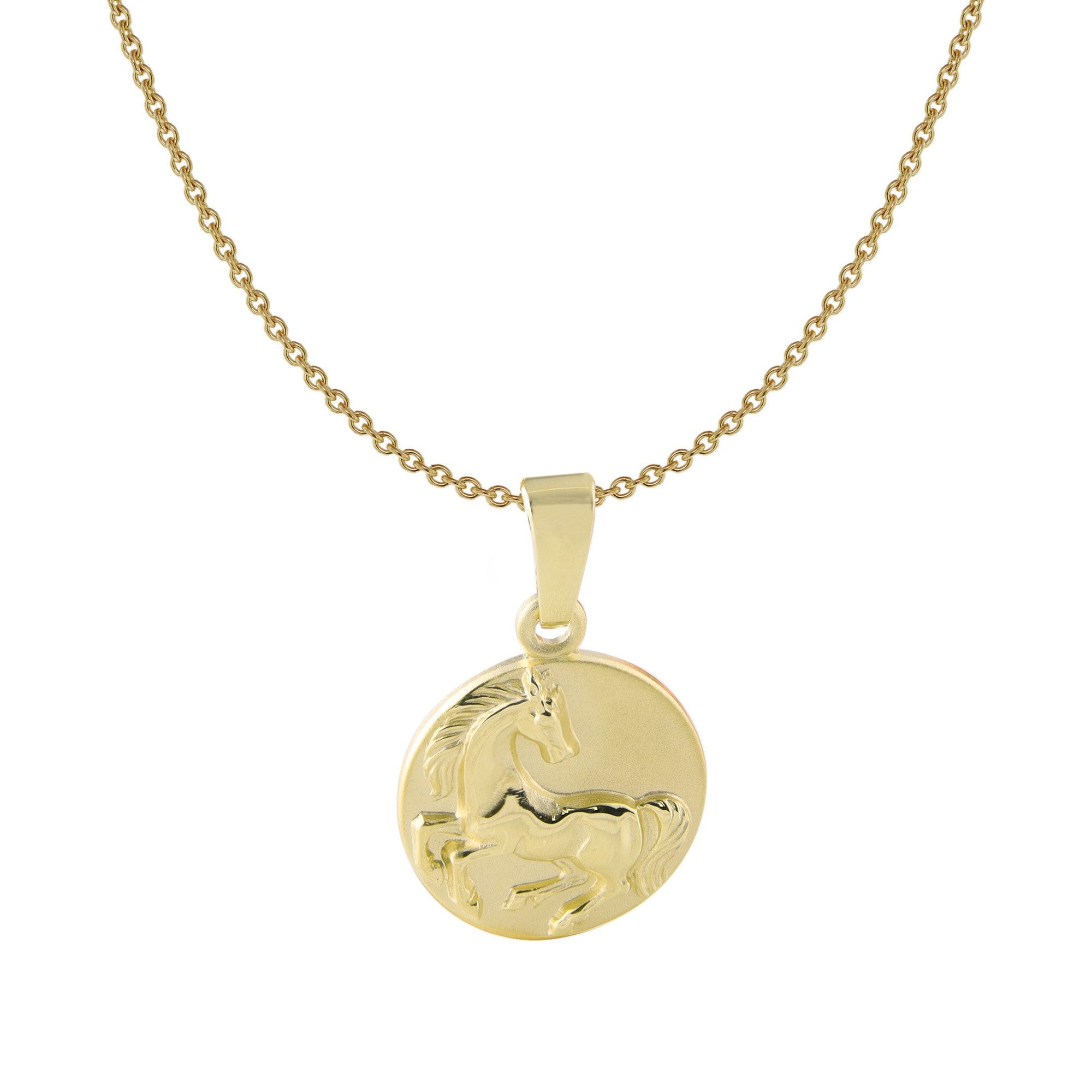 Acalee Kette mit Anhänger Kinder-mit Pferd-Anhänger 333 / 8K Gold