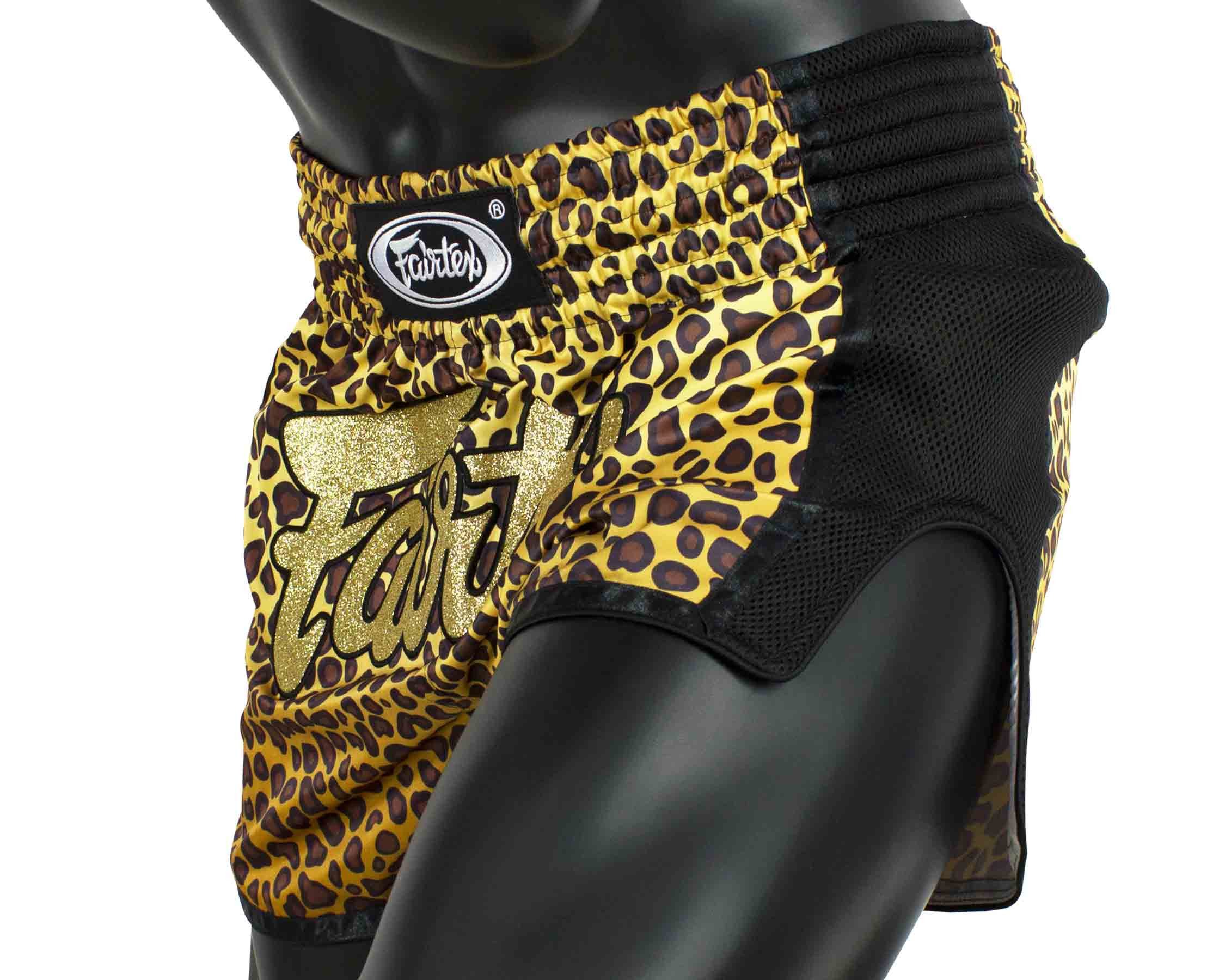 Fairtex Shorts Muay Thai Short Leopard Fairtex Thai Shorts Leopard – Wildes Design für harte Kämpfe