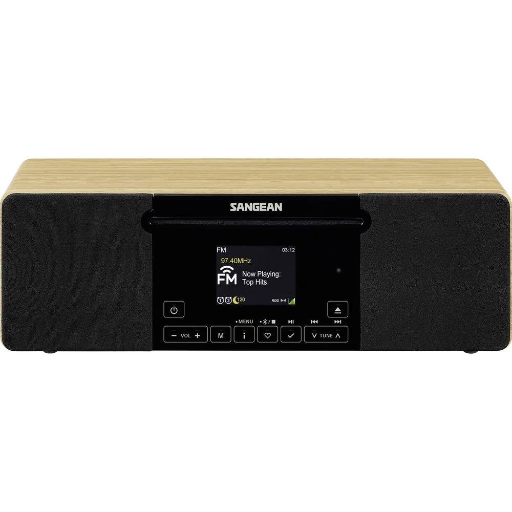 Sangean CD-Radio AM, FM, UKW AUX, Bluetooth®, CD, MP3, MW, UKW Inkl. Radio (Inkl. Fernbedienung, Touchscreen, Weckfunktion)
