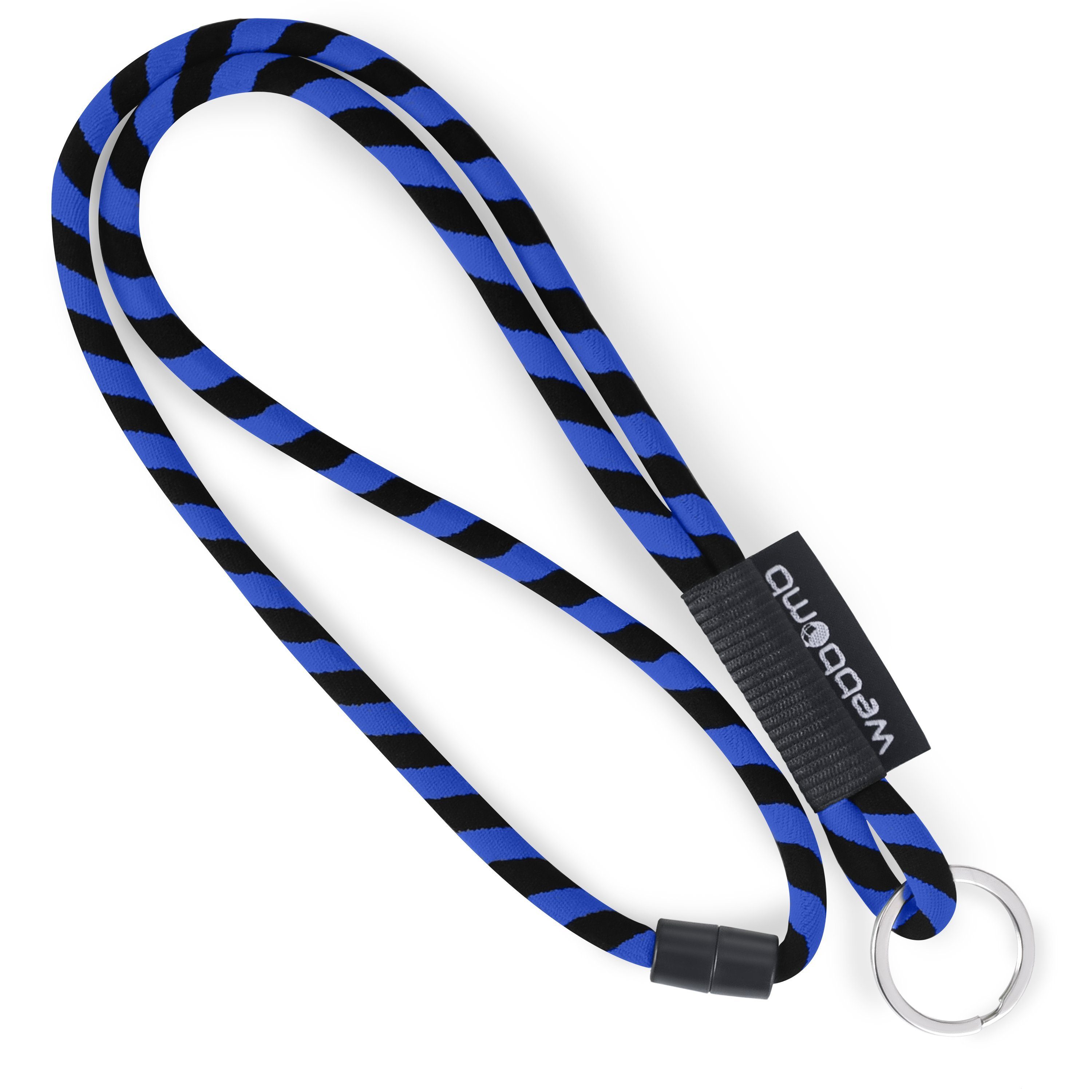 WEBBOMB Schlüsselanhänger Lanyard Tubular Schlüsselband mit Karabiner + Schlüsselring keychain
