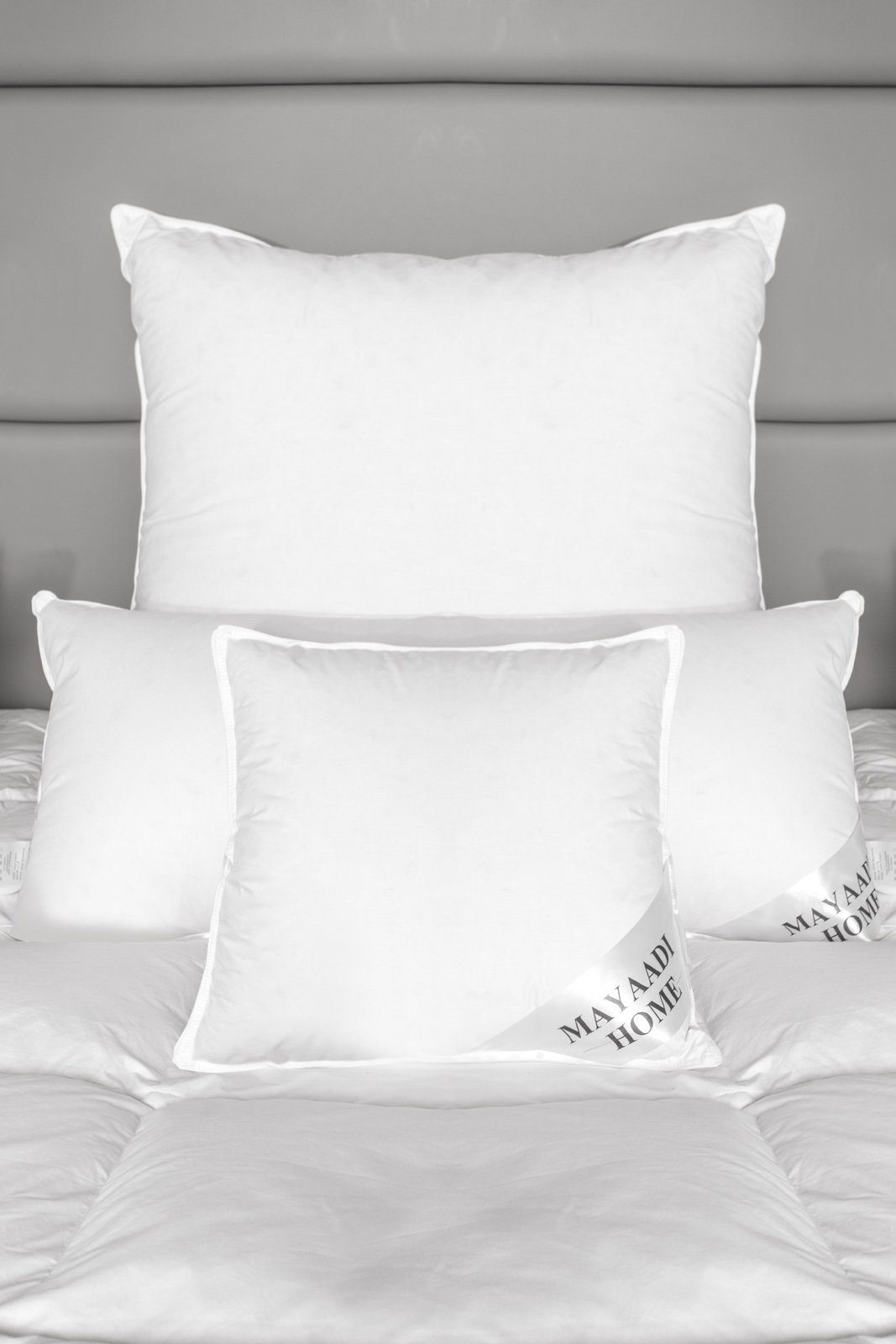 Kopfkissen HS13 Kopfkissen 80x80 cm 2500 Gramm Federkissen Kissen 100% Fede günstig online kaufen