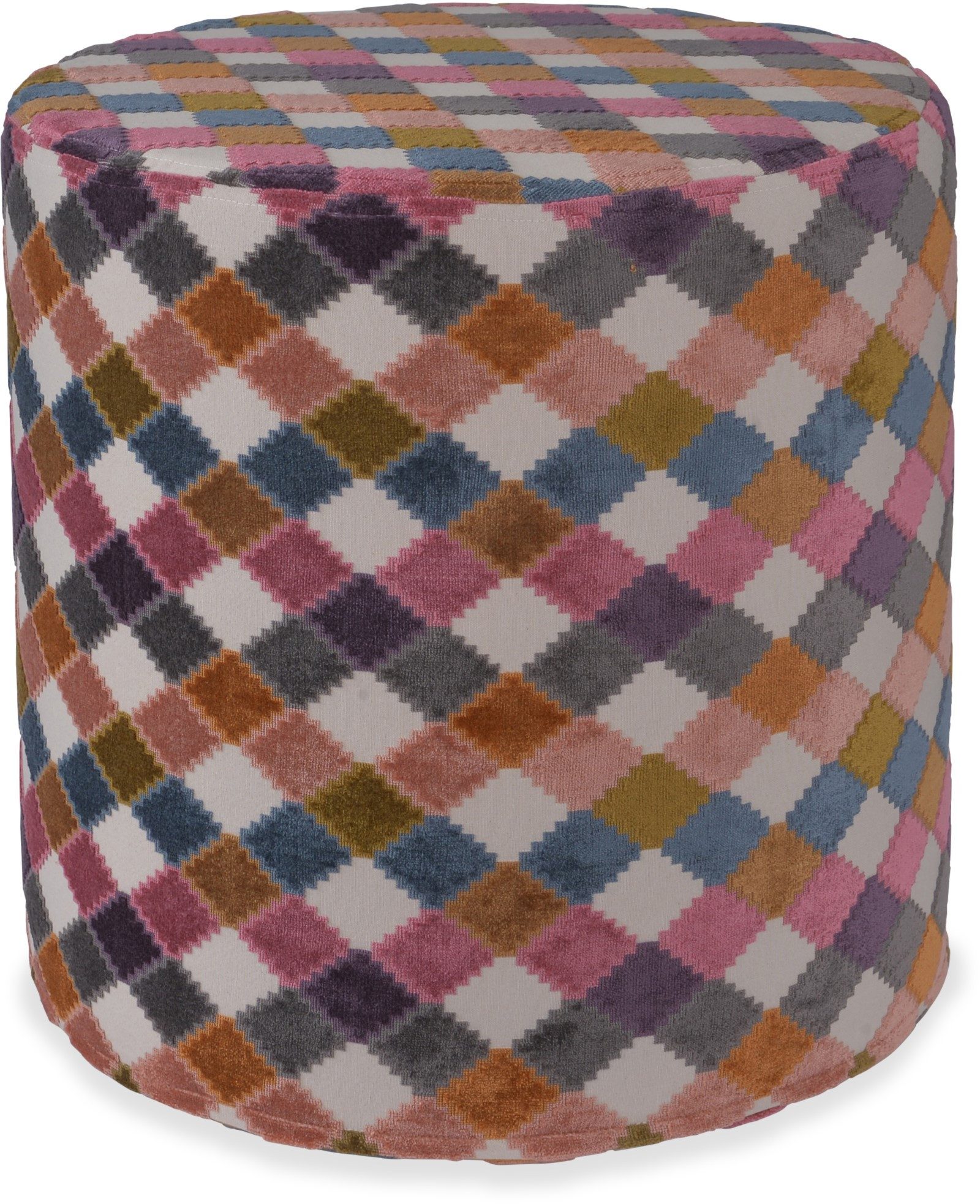 H.O.C.K. Sitzhocker H.O.C.K. Balance Табуретки Pouf Ø45x45cm pink bunt, Табуретки, Barhocker & Sitzhocker, Schminktischhocker, Wohnzimmer Табуретки