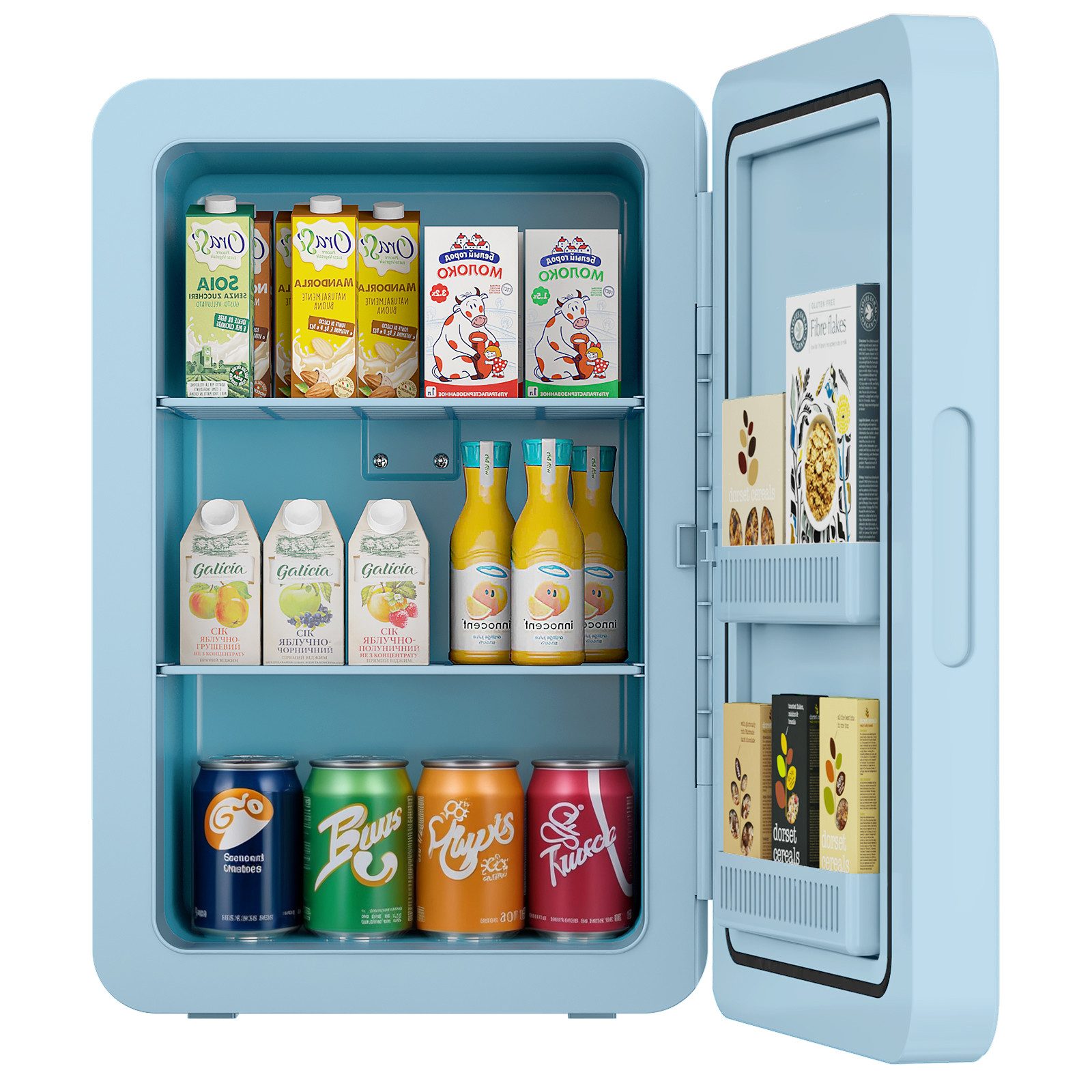 Rebonique Table Top Kühlschrank AQ-22L, 22L Mini Kühlschrank, Min: 17°C unter Umgebungstemperatur/Max: 65°C