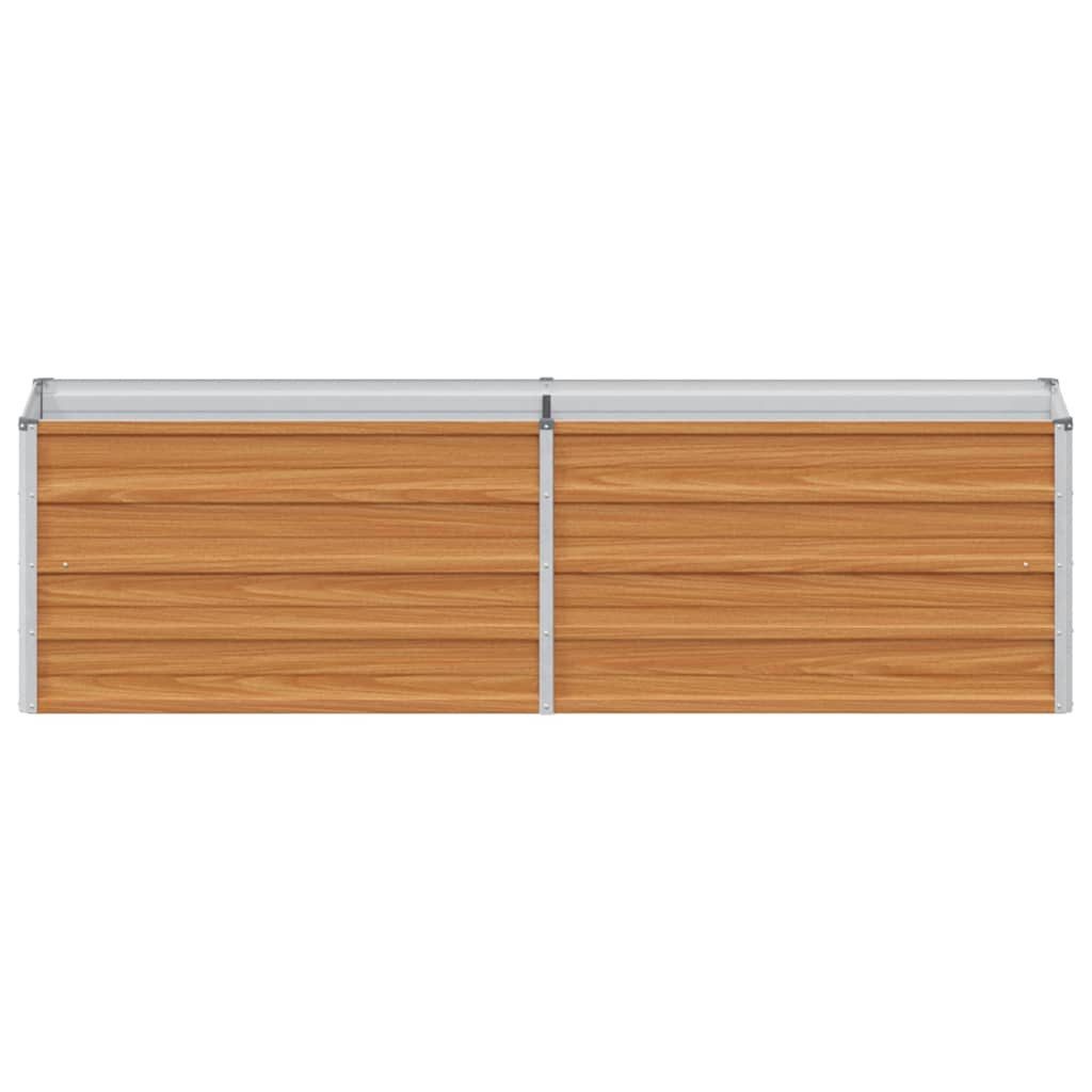 vidaXL Hochbeet Hochbeet Hellbraun 160 x 40 x 45 cm Verzinkter Stahl (1 St) – Bild 5 von 5