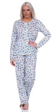 EloModa Pyjama Damen Pyjama lang Hemd Schlafanzug Pyjama-Set Nachtwäsche; M L XL 2XL (2 tlg)