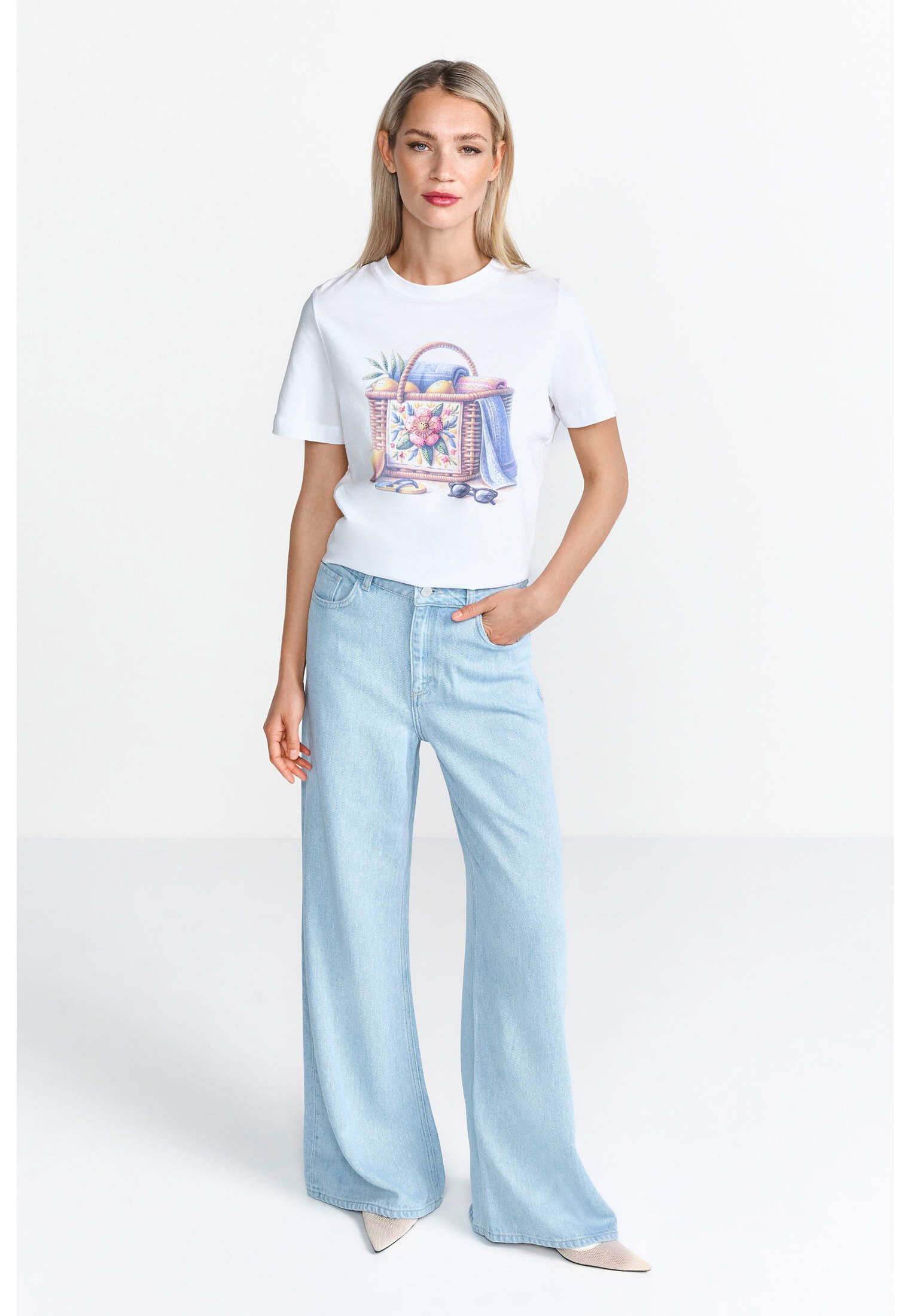 RICHROYAL T-Shirt Damen T-Shirt aus Bio-Baumwolle günstig online kaufen