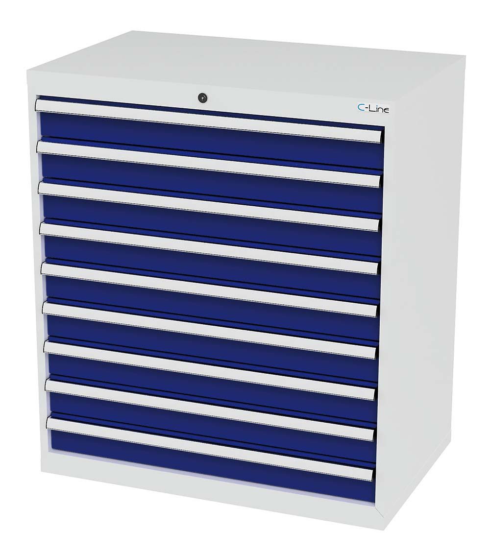 Simplaflex Werkzeugschrank Simplaflex Schubladenschrank, 9 Schubladen, BxTxH 900x575x1020 mm