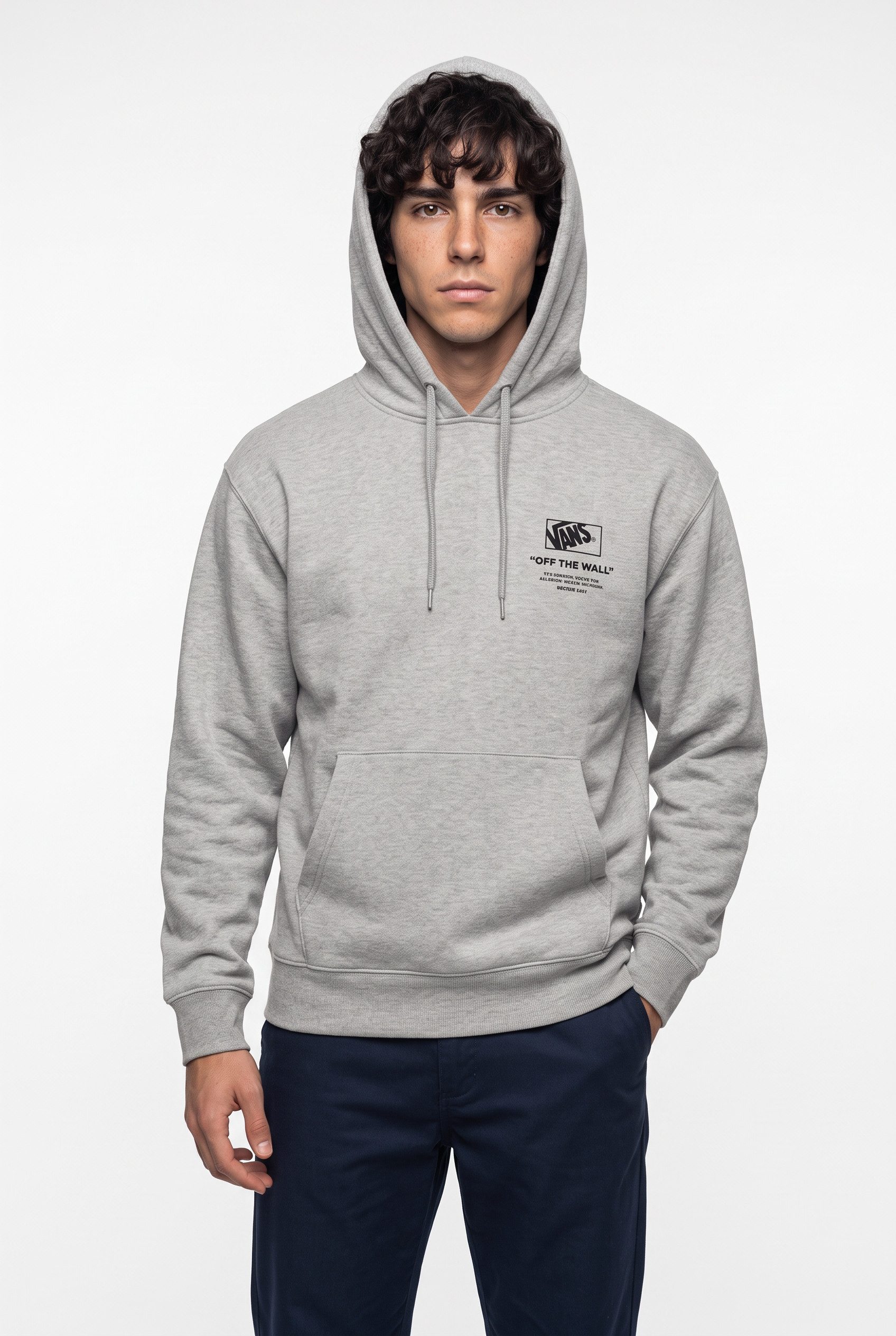 Vans Kapuzensweatshirt STACKED HI PULLOVER sportlicher Stil, mit Rundhalsausschnitt, aus Baumwolle und Polyester