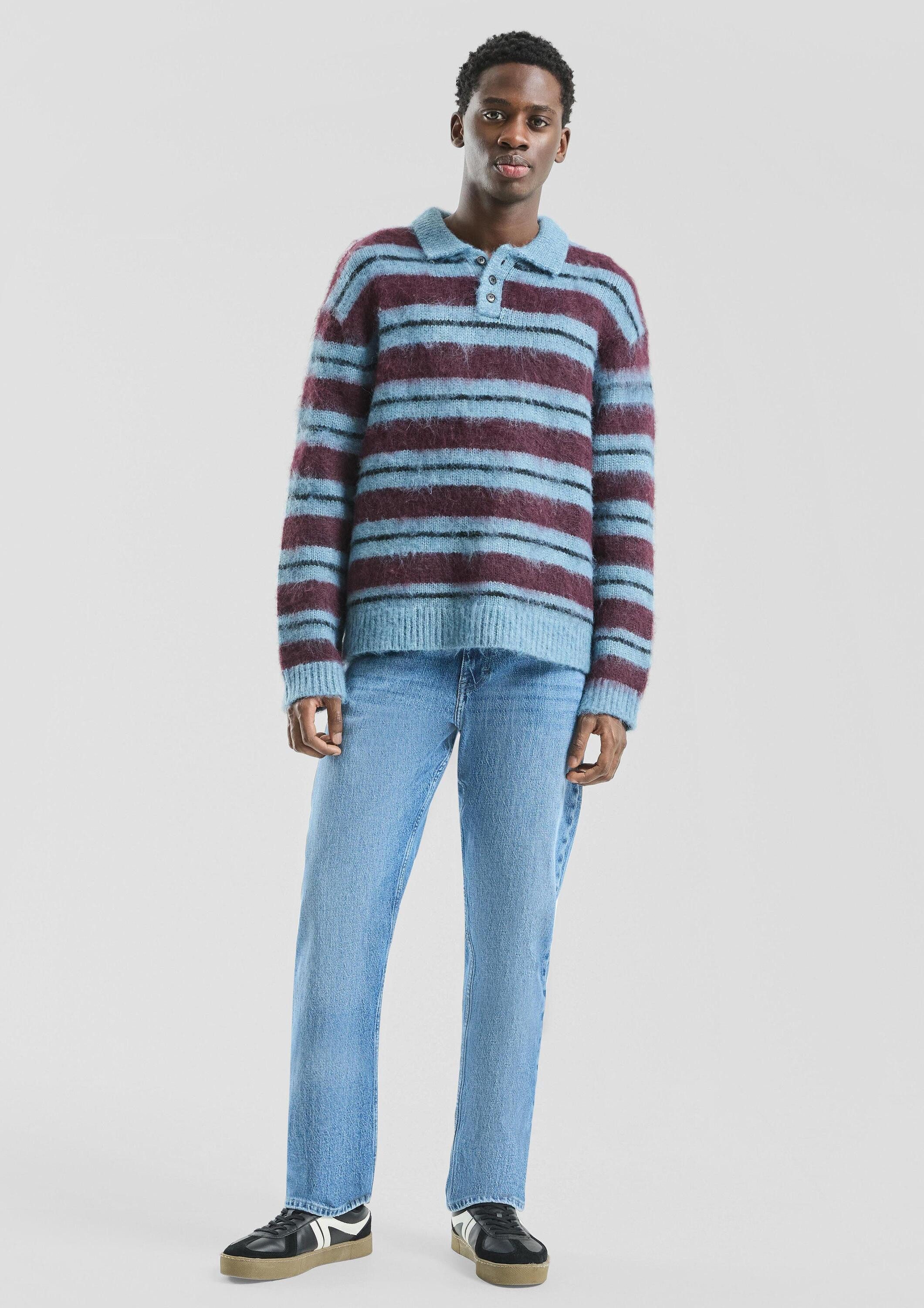 QS Longpullover Strickpullover Strickpullover mit Flauschgarn