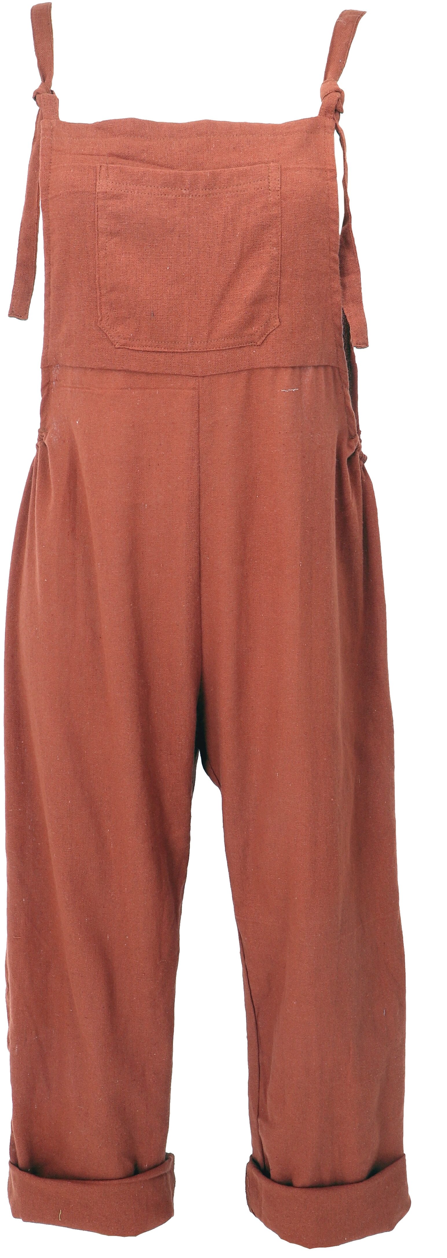 Guru-Shop Relaxhose Natürliche Boho Latzhose, Sommerlatzhose,.. günstig online kaufen