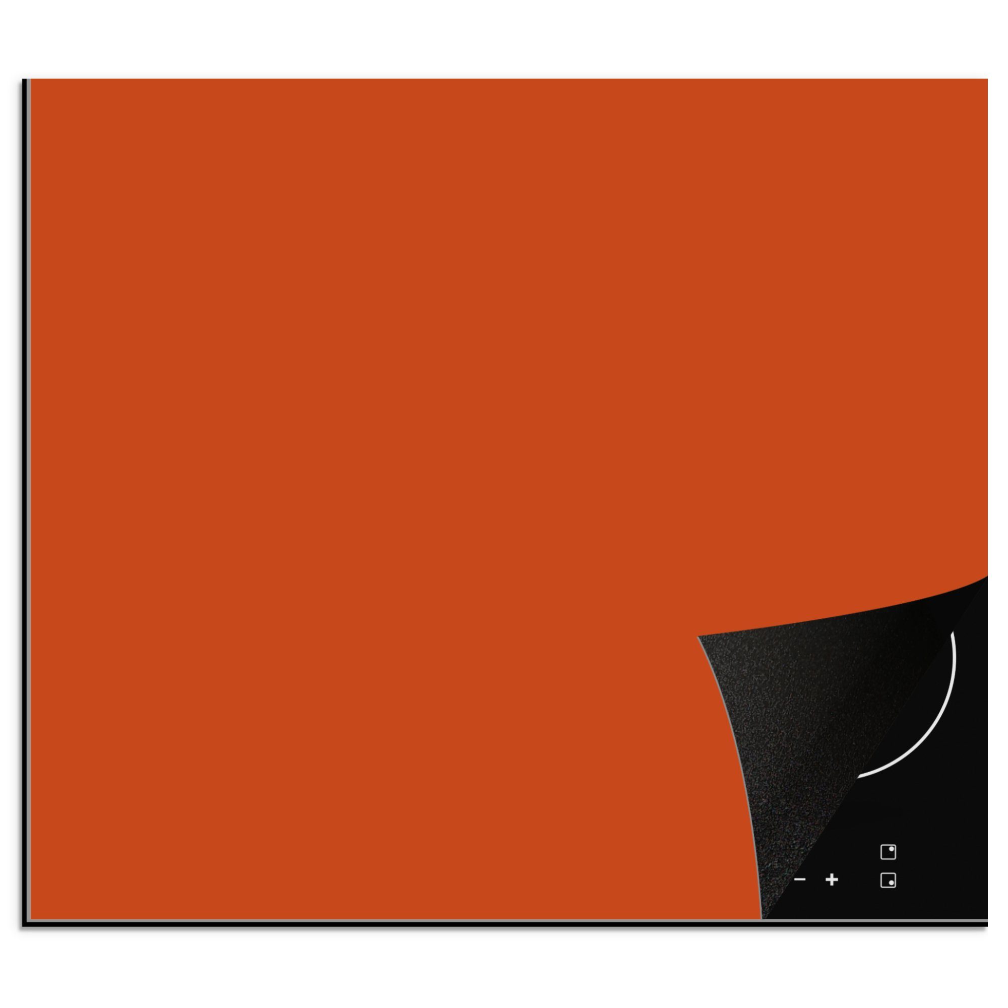 Farben cm, MuchoWow Sienna Arbeitsfläche Ceranfeldabdeckung Vinyl, (1 nutzbar, Erde Mobile Massiv, tlg), - 60x52 - - Herdblende-/Abdeckplatte