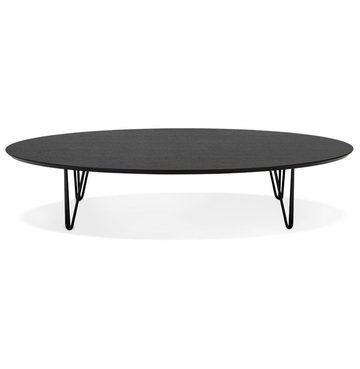 KADIMA DESIGN Beistelltisch MERKUR Couchtisch Holz Schwarz (black) 80 x