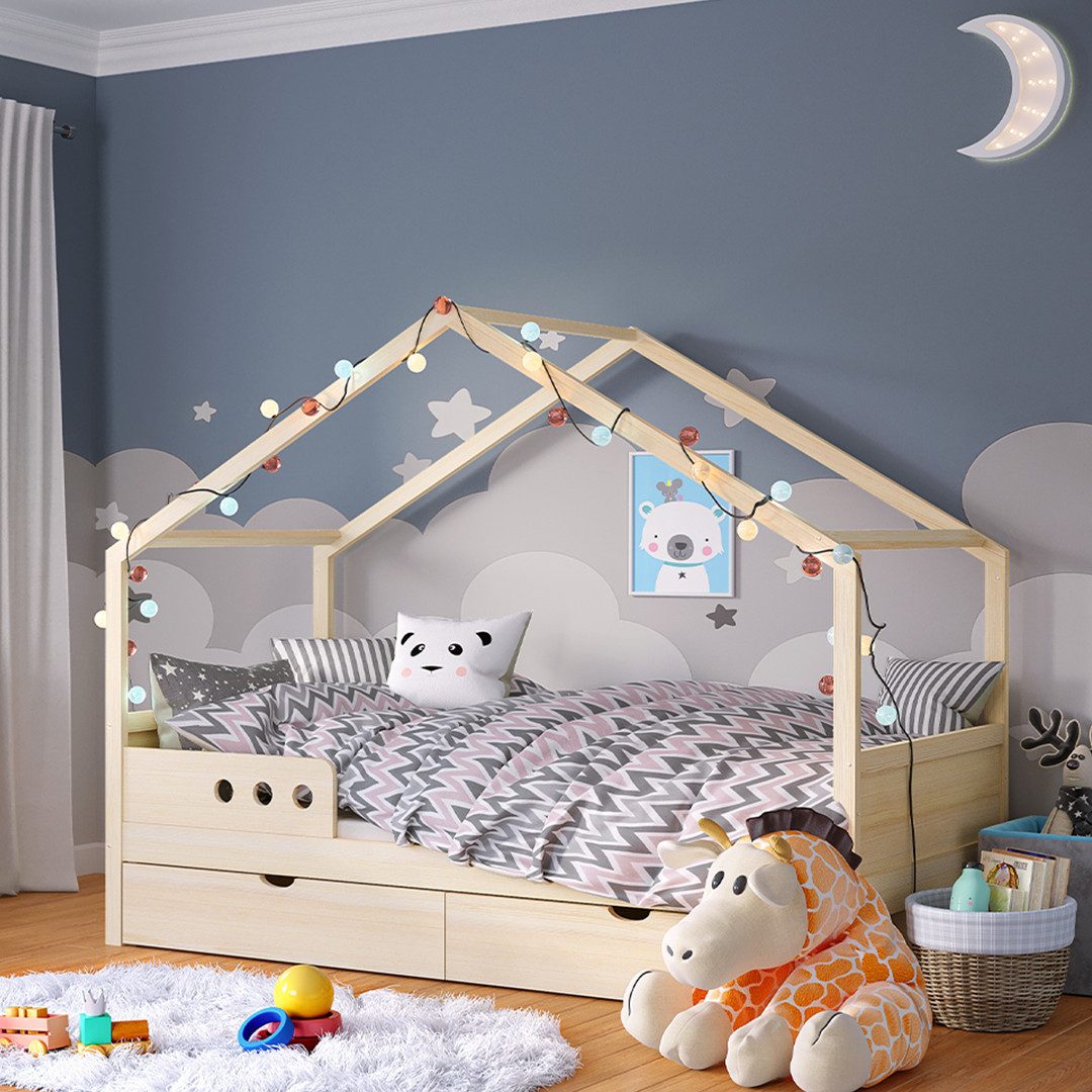 Bellabino Hausbett Bela (Kinderbett 90x200 cm, günstig online kaufen