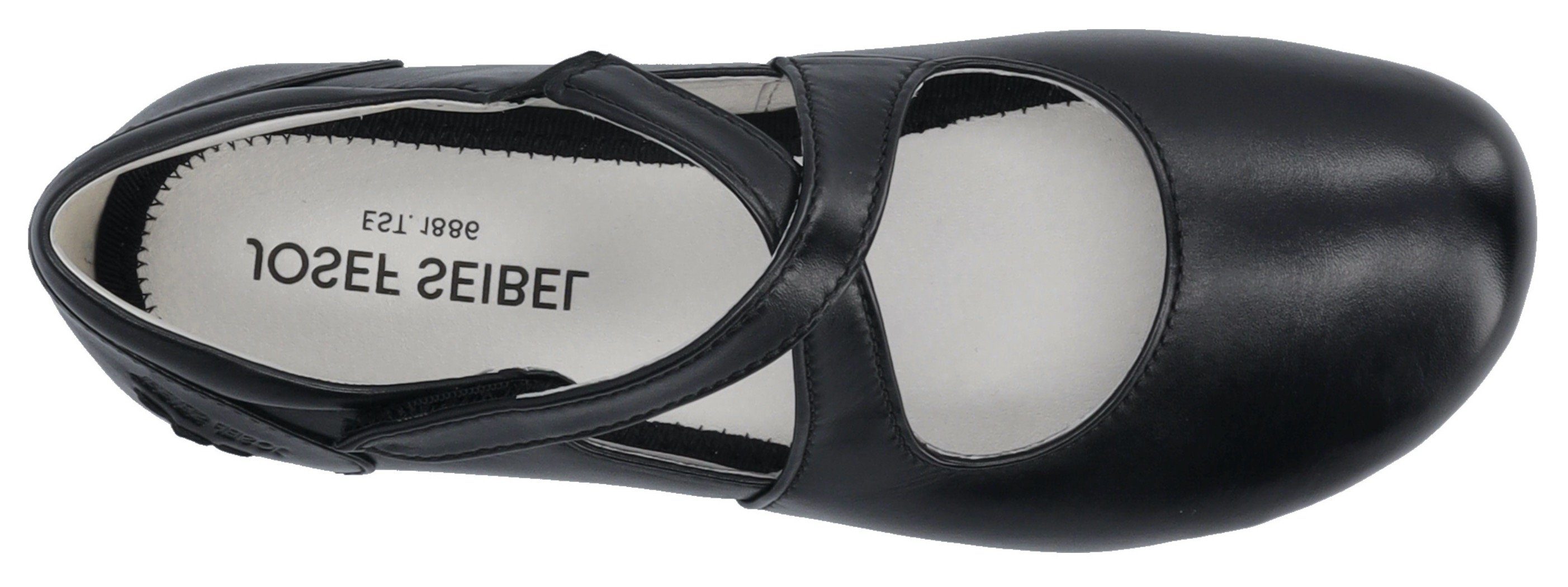 Josef Seibel Fiona 72 Riemchenballerina, Spangenschuh, Halbschuh, Festtagsschuh mit Klettverschluss