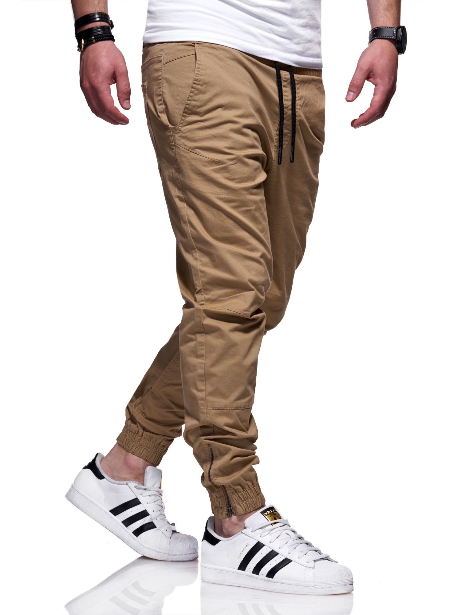 Jack & Jones Chinohose JJVEGABOB Herren Jeans Hose im Jogger-Stil Stoffhose