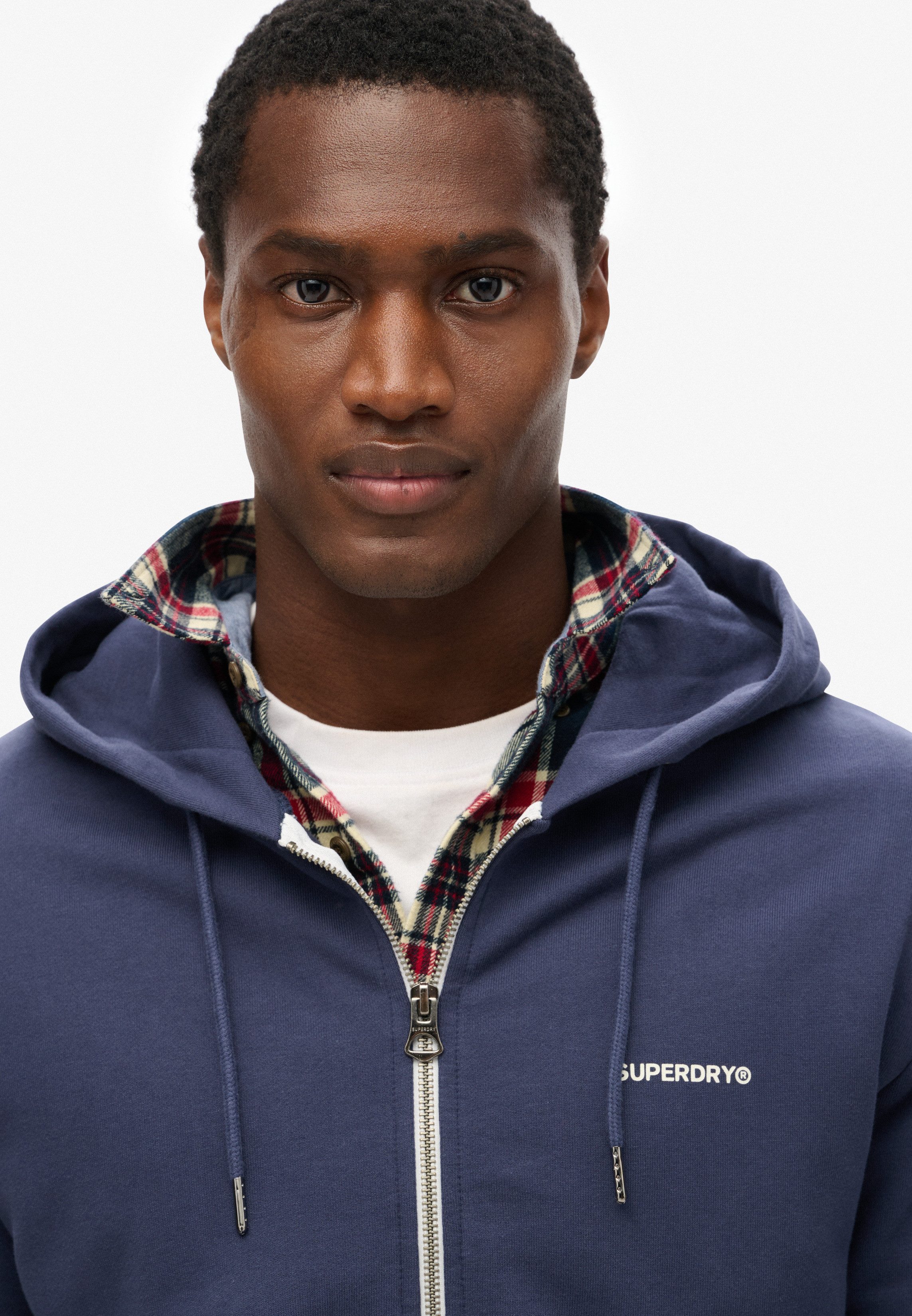 Superdry Kapuzensweatjacke PLAIN ZIP HOOD günstig online kaufen