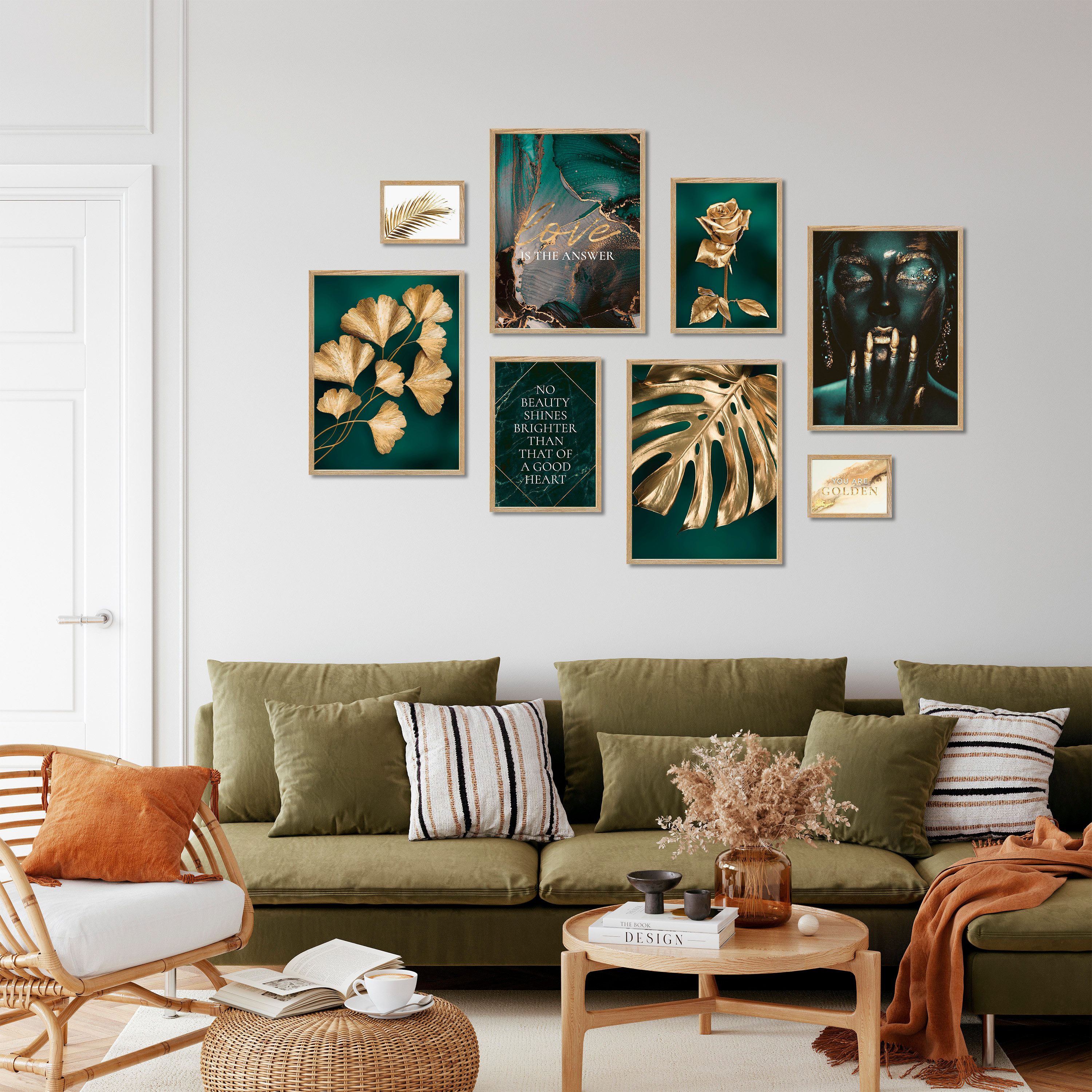 ARTFAVES Bilder-Collage Poster Set - GOLDEN günstig online kaufen