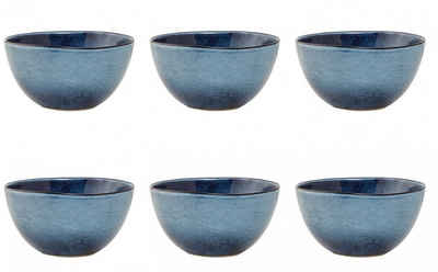 Bloomingville Müslischale, Keramik, Blau H:8cm D:15cm Keramik