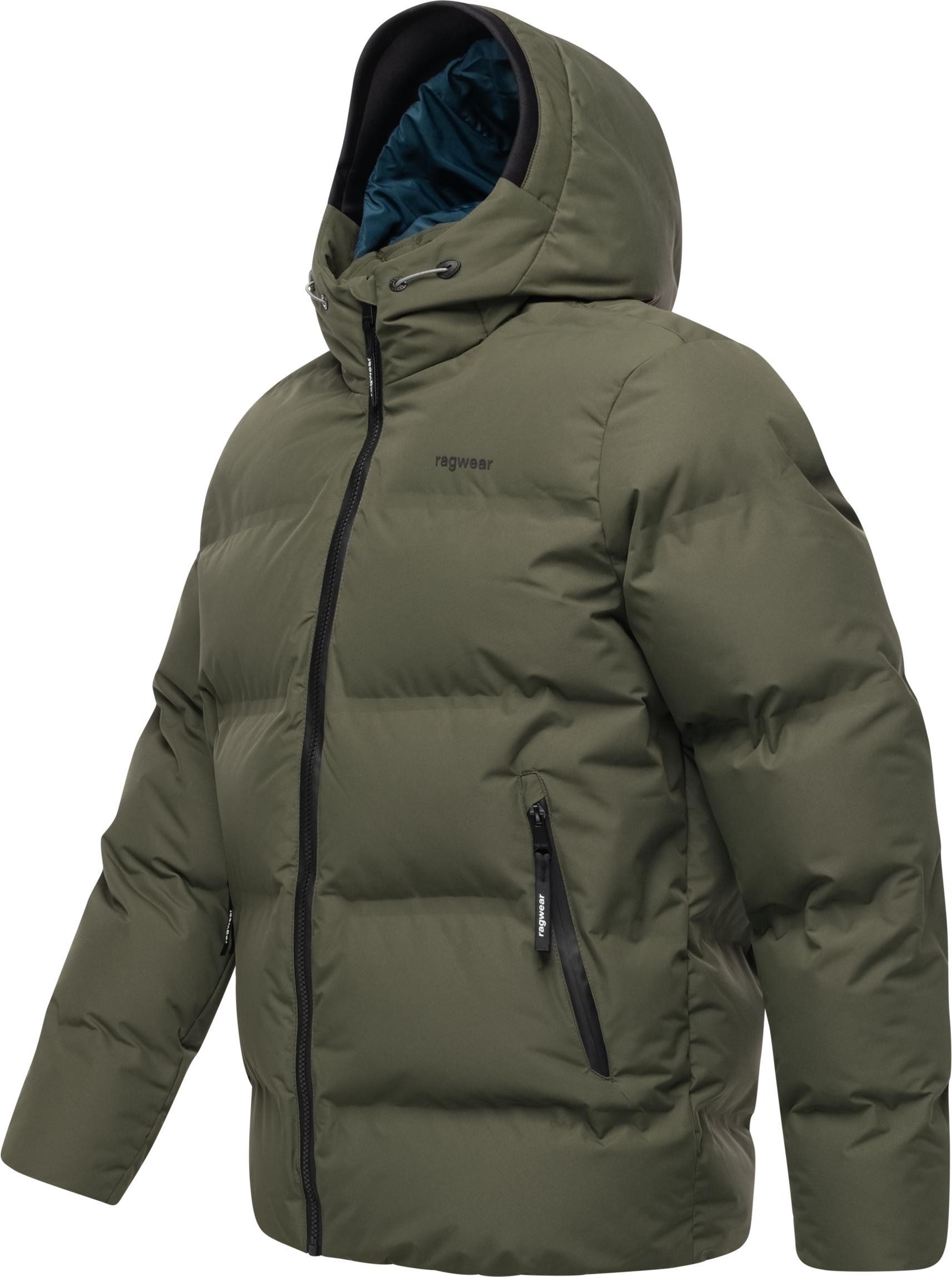 Ragwear Winterjacke Norgos Winter Steppjacke mit Kapuze