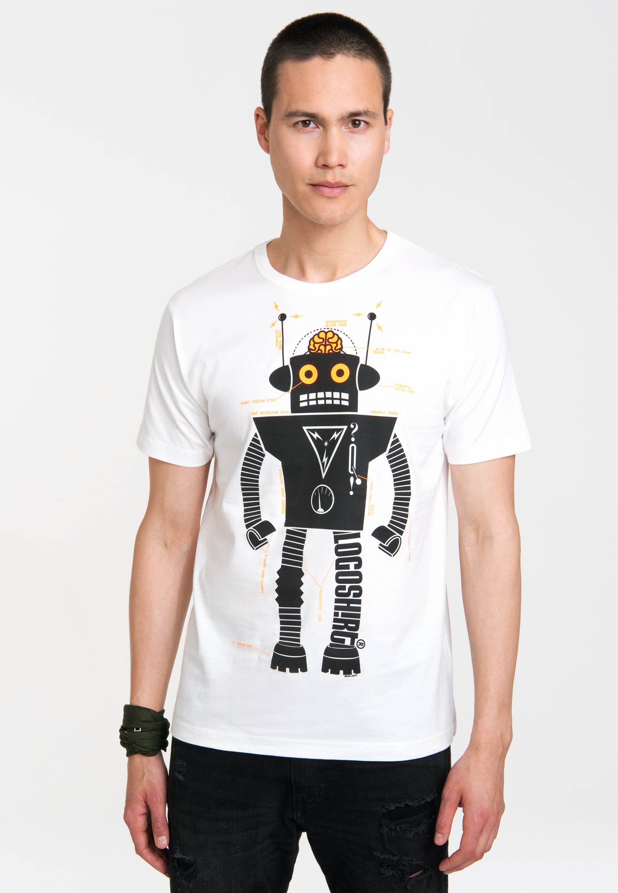 T-Shirt Roboter Logoshirt Logo