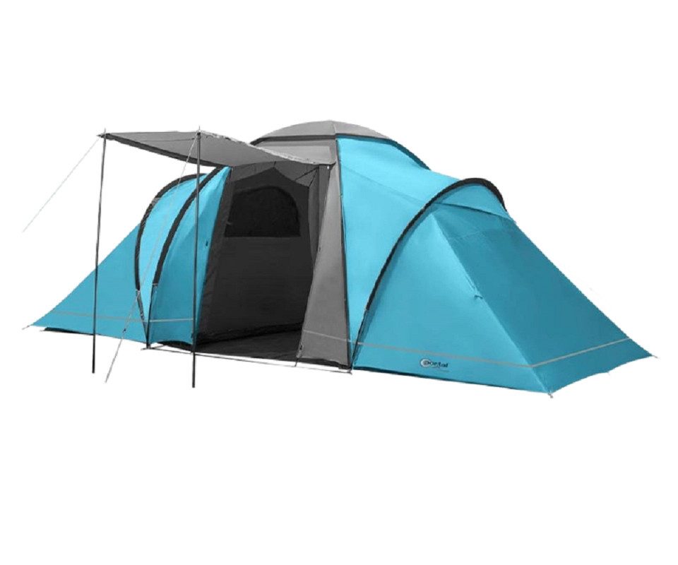 Kuppelzelt "Beta 6 blau", Zelt für 6 Personen wasserdicht Familienzelt Camping
