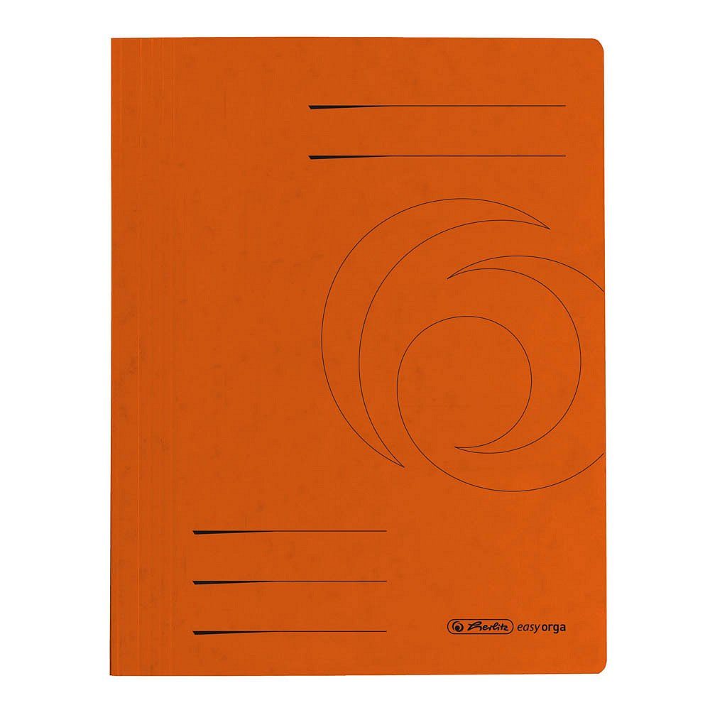 Hefter 25x herlitz 10902922 Schnellhefter Quality Karton orange DIN A4