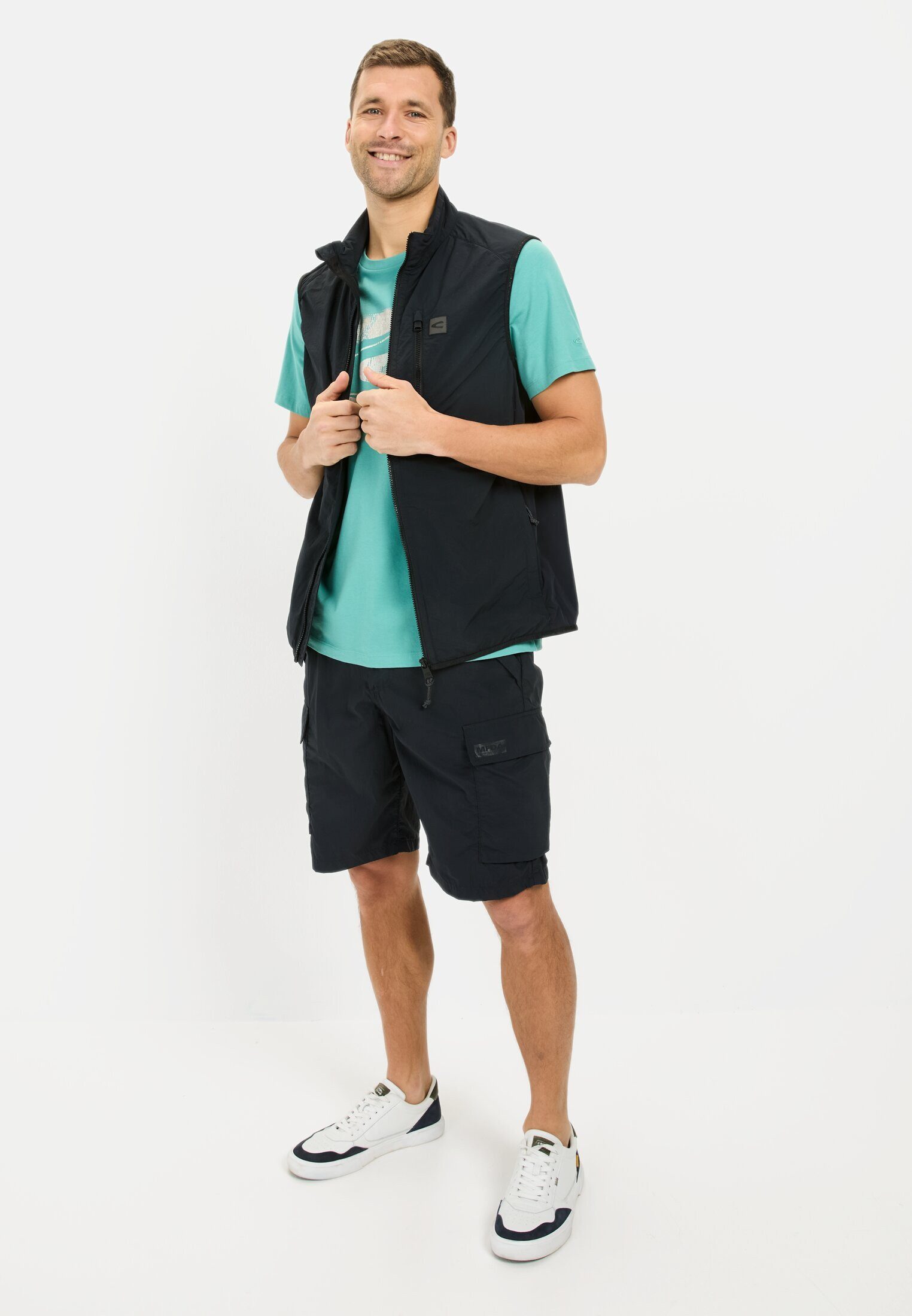 camel active Print-Shirt aus Organic Cotton Kurzarm