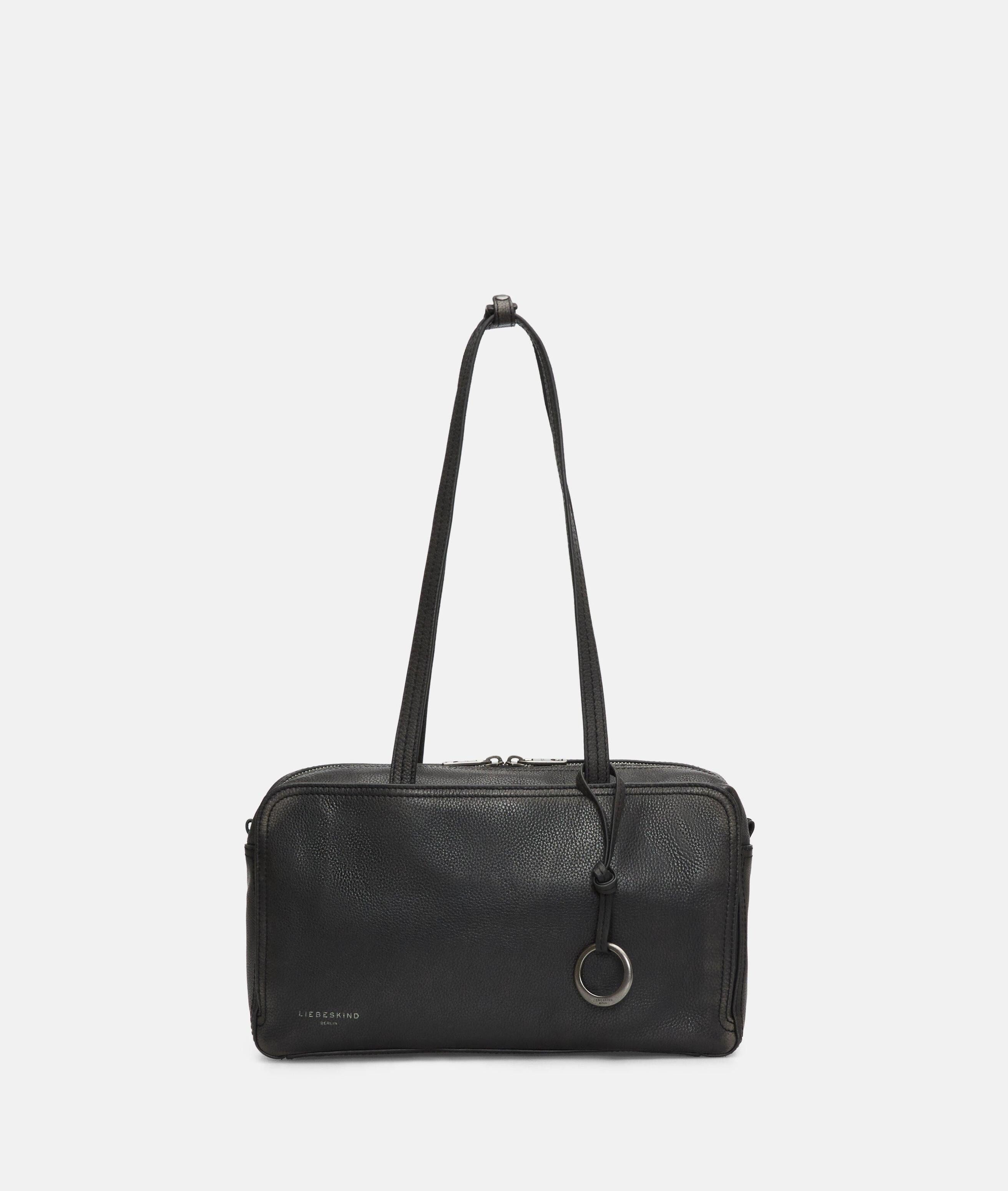 Liebeskind Berlin Schultertasche Clarice II Satchel M, Geräumige Tasche aus Rindsleder mit Vintage-Effekt