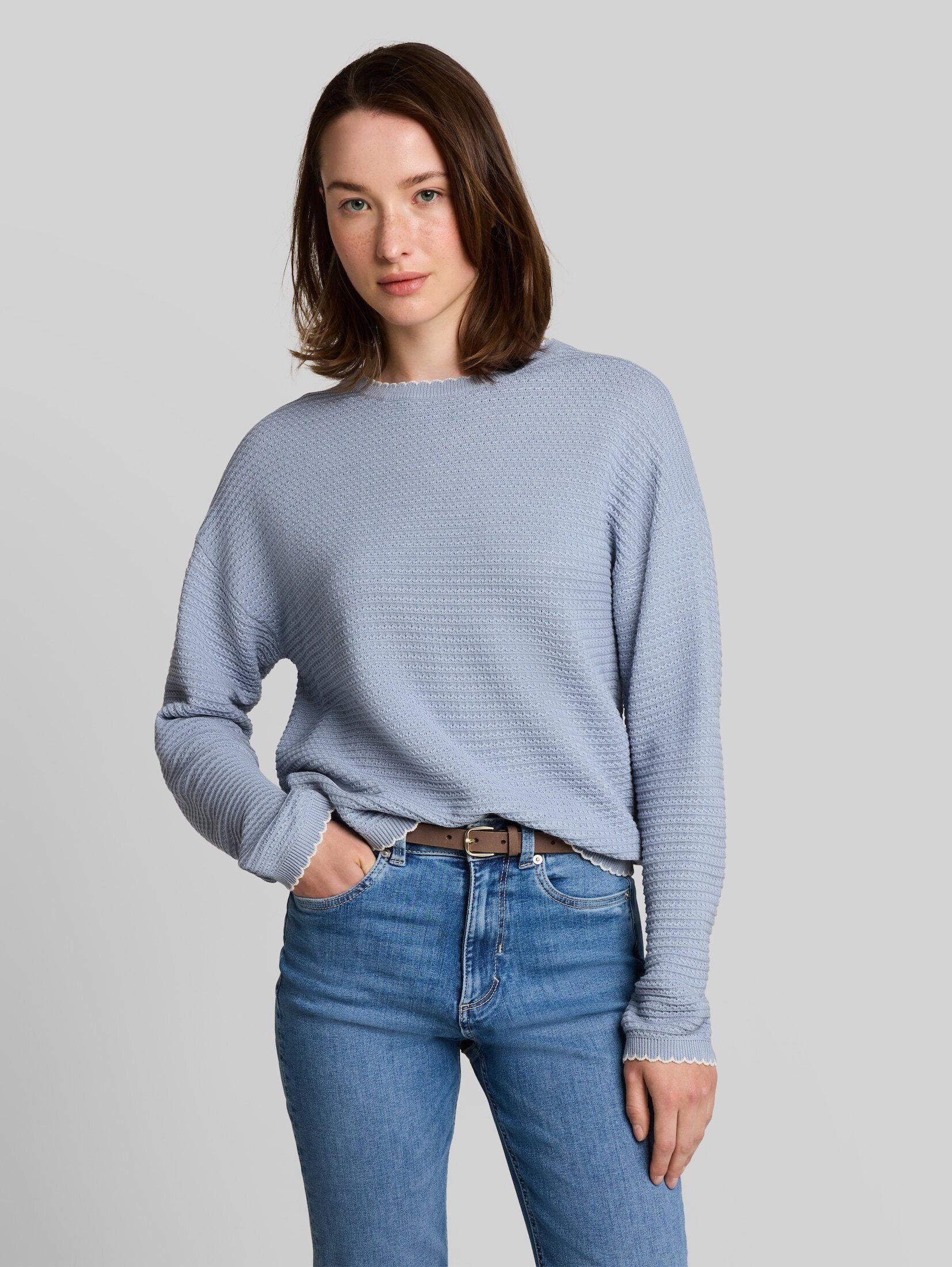 TOM TAILOR Denim Strickpullover Pullover & Strickjacken Relaxed Fit Strickpullover