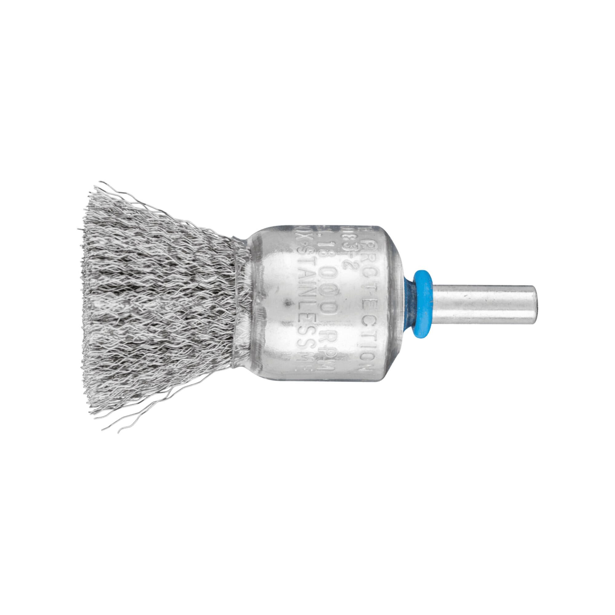 Pferd Drahtbürste PFERD TOOLS Pinselbürste ungezopft PBU Ø20mm Schaft-Ø6 mm Edelstahl-Dr
