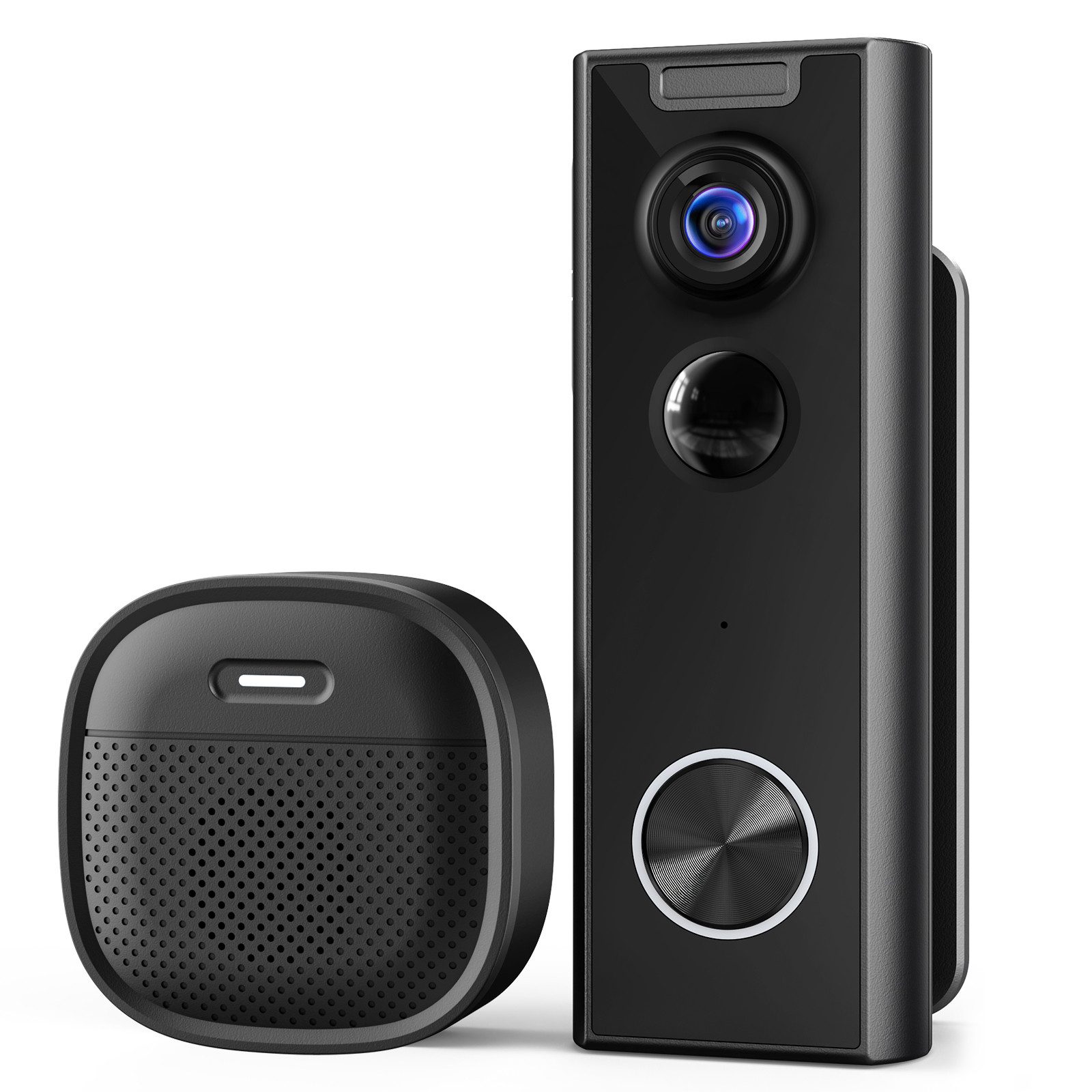 TWUFY Smart Home Türklingel Drahtlose Türklingel mit Kamera 1080P IP65 Wasserdicht (Außenbereich, Aussen, 180° Weitwinkel, 1-tlg., 1728(H) x 1728(V),Nachtsicht, Smart Türklingel WiFi Aufputz Klingel mit App)