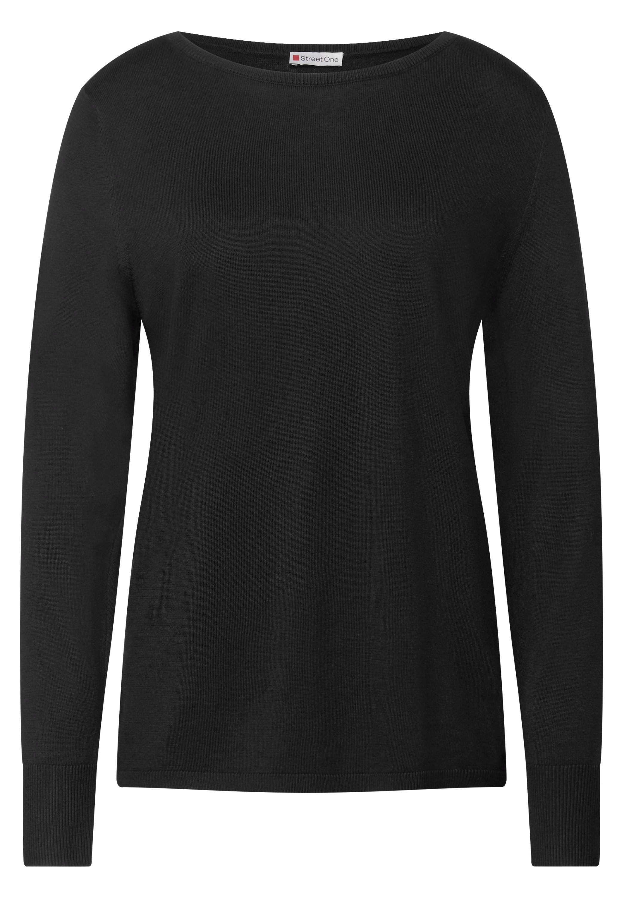 STREET ONE Strickpullover mit U-Boot-Ausschnitt günstig online kaufen