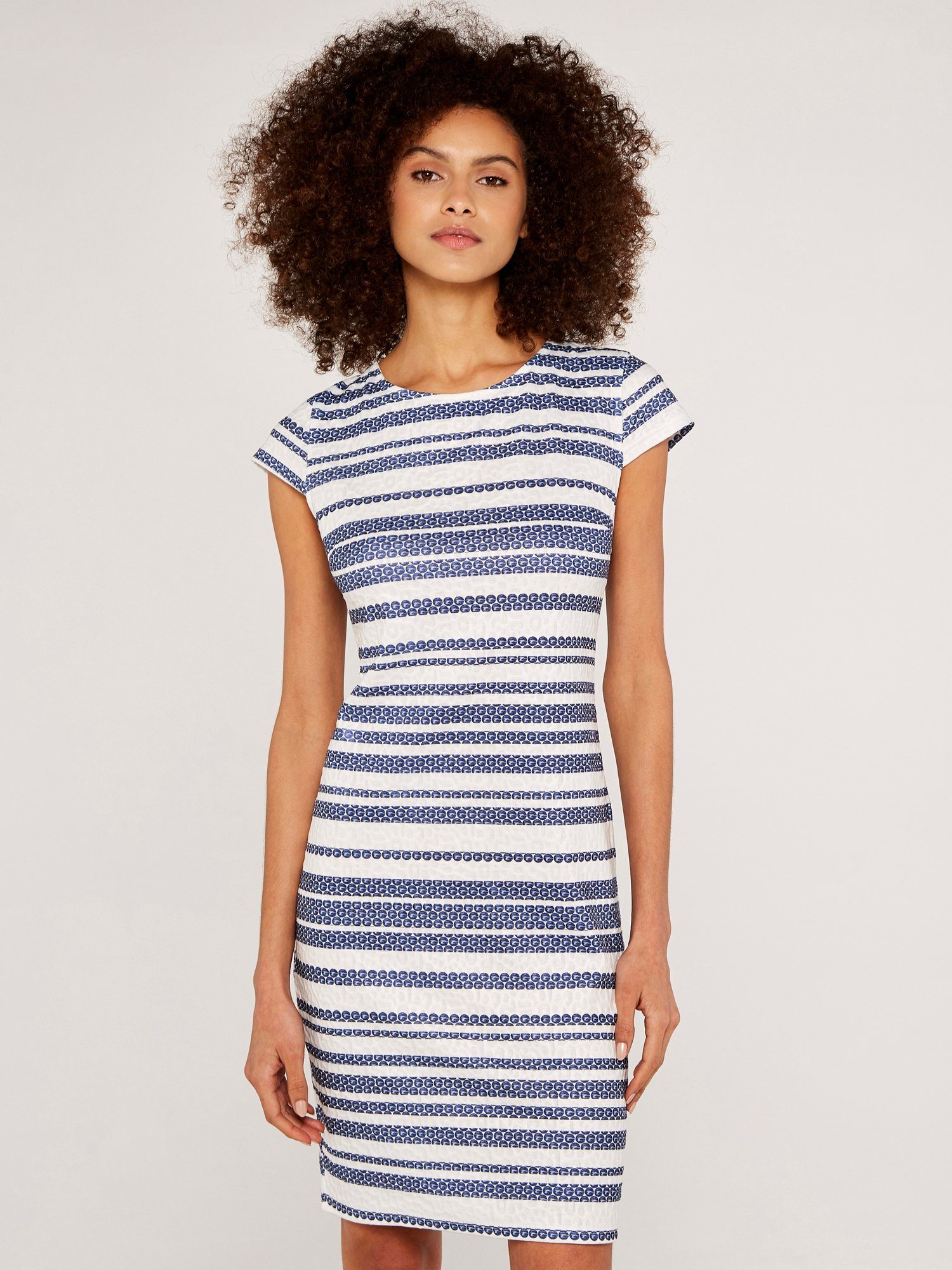 Apricot Midikleid Midikleid, (1-tlg) mit Streifen günstig online kaufen