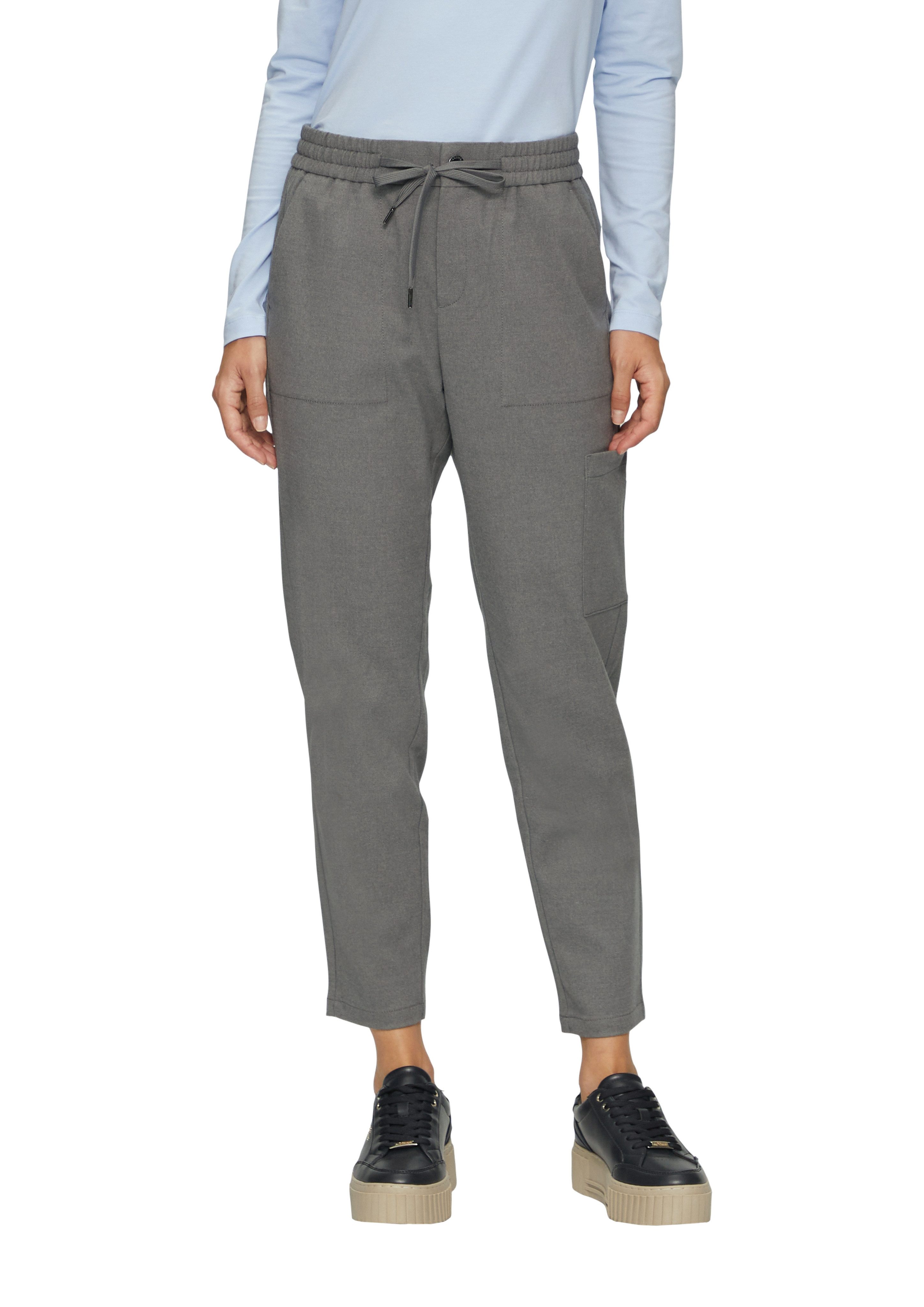 s.Oliver Stoffhose Sommerhose mit Gummizug und Bindeband günstig online kaufen