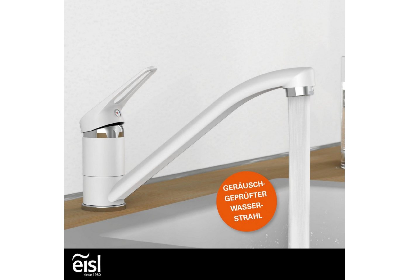 Thumbnail - Eisl Spültischarmatur Speed 360° schwenkbarer Wasserhahn, Mischbatterie Küche, Spültischarmatur