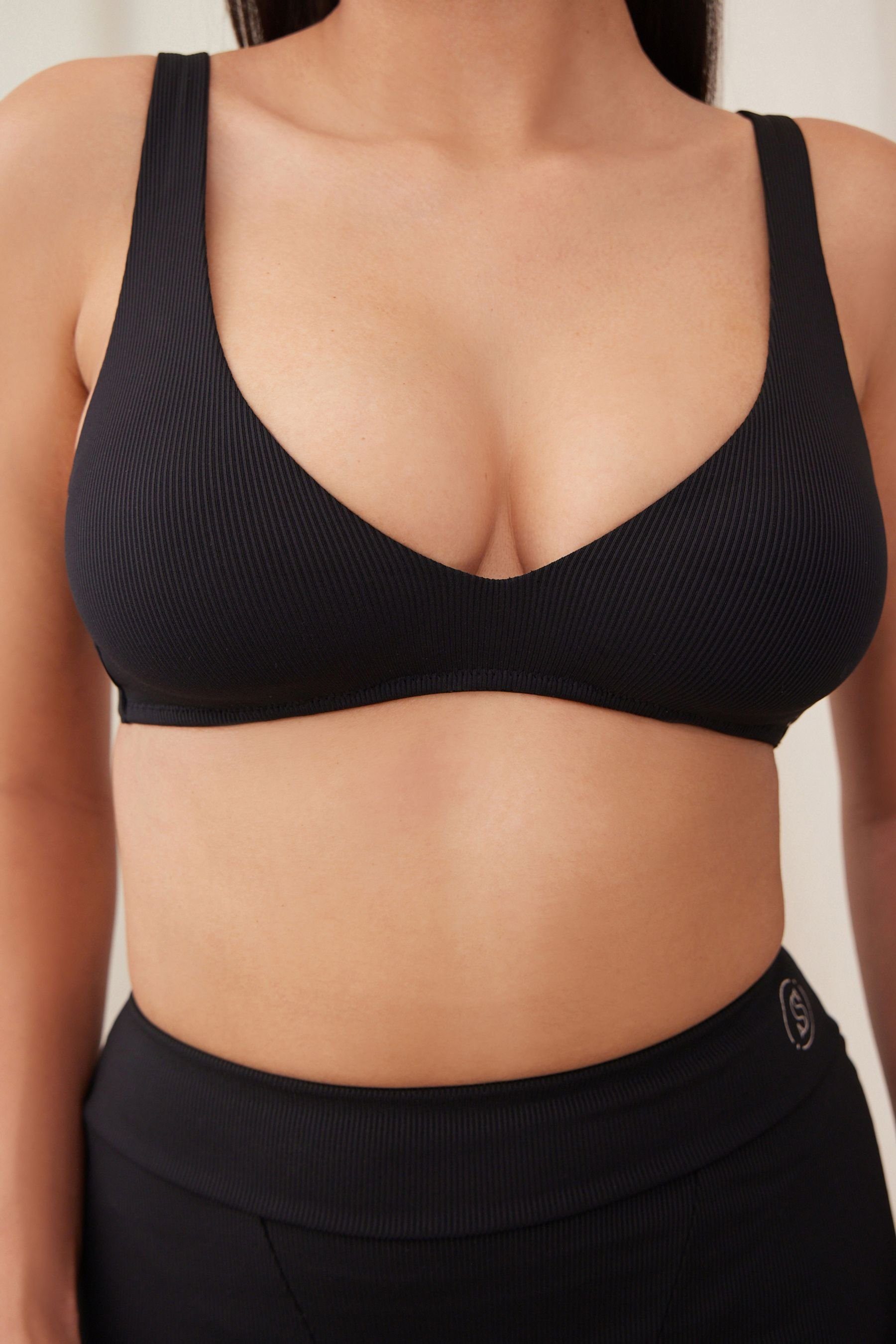 self Dekolleté-BH Self. Gerippter bügelloser Dekolleté-BH Bustier (1-tlg)