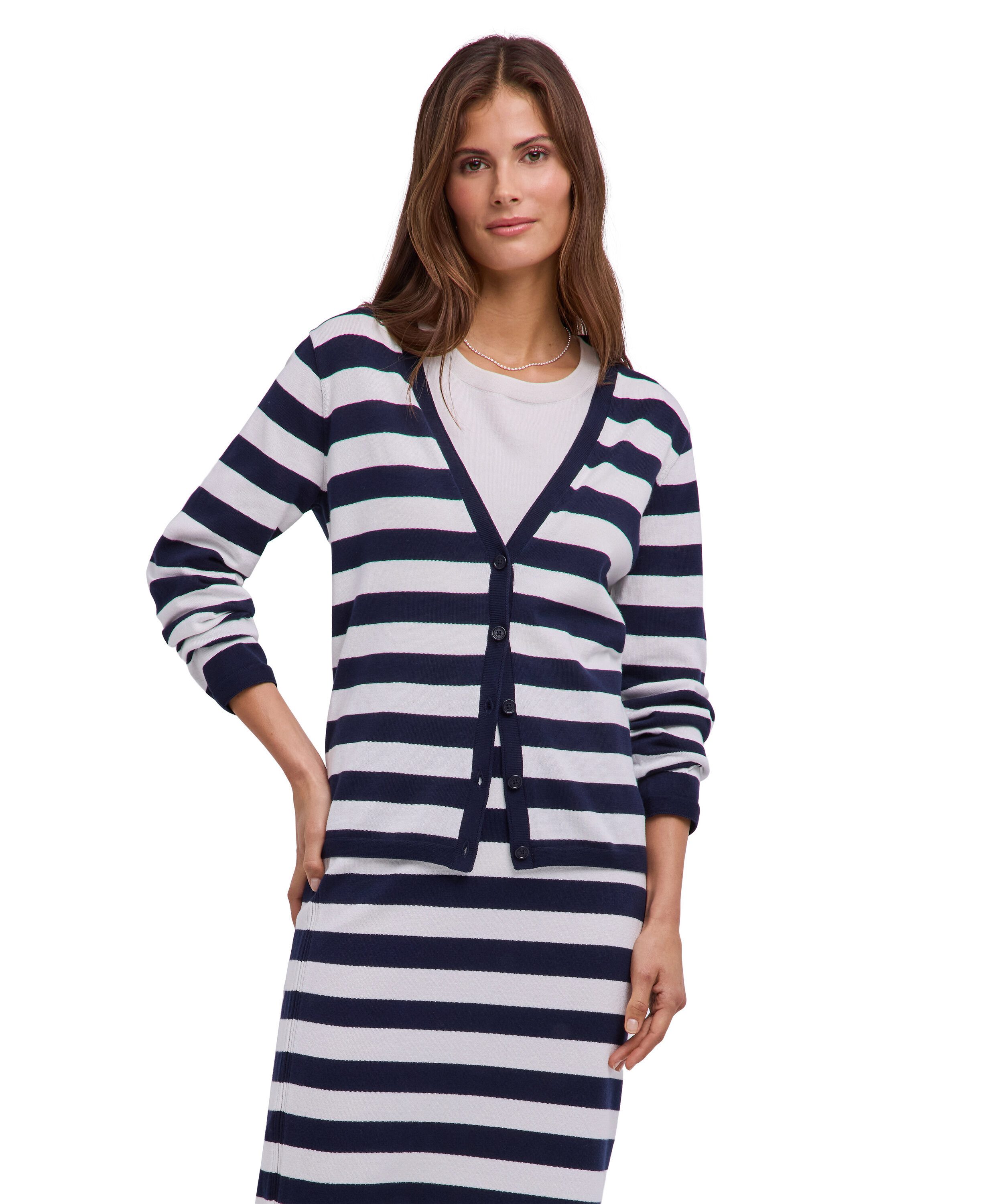 FALKE Strickjacke Cardigan mit Bio-Baumwolle (1-tlg) mit Bio-Baumwolle