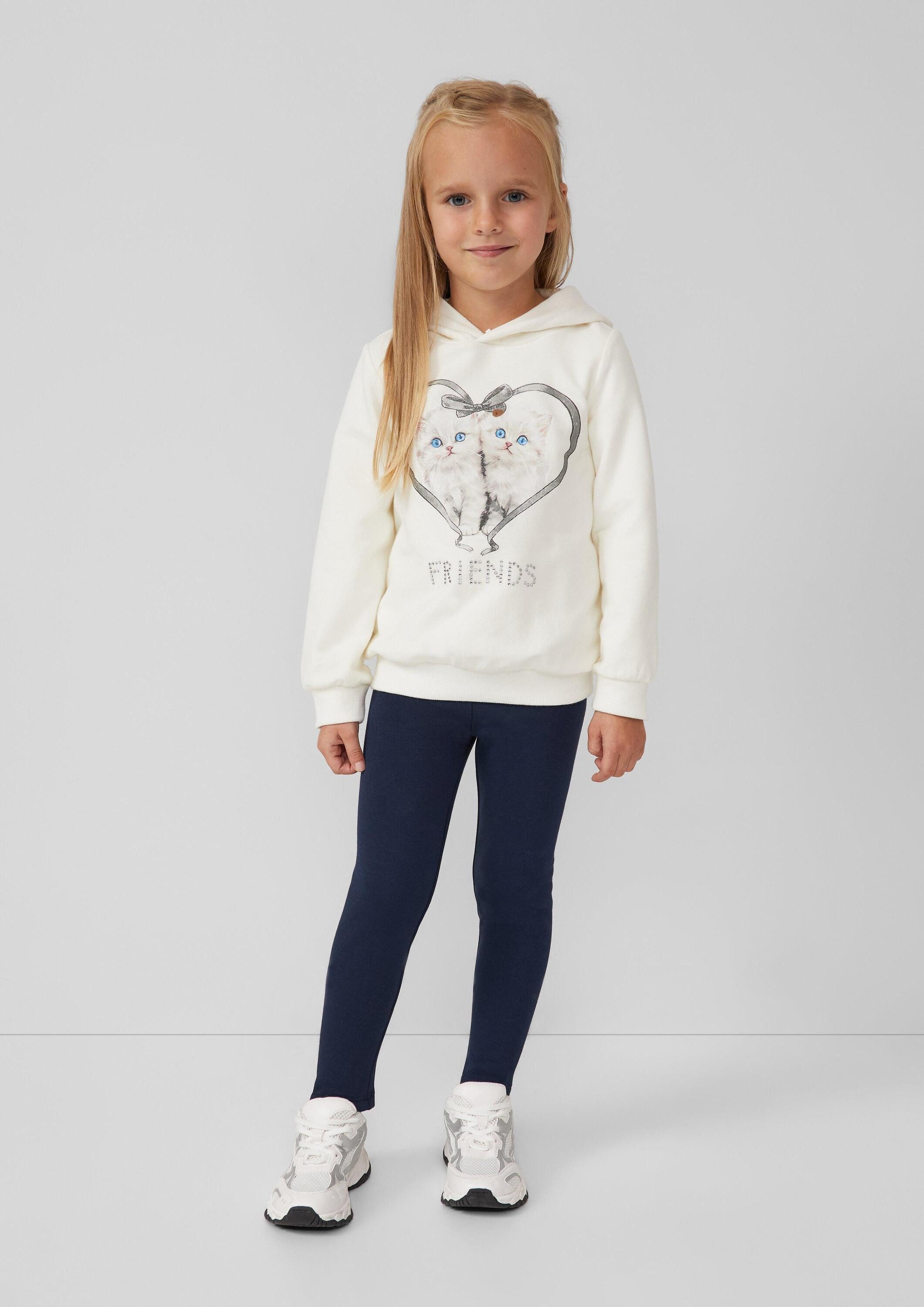 s.Oliver Leggings Leggings Kuschelige Thermofleece-Hose mit Elastikbund